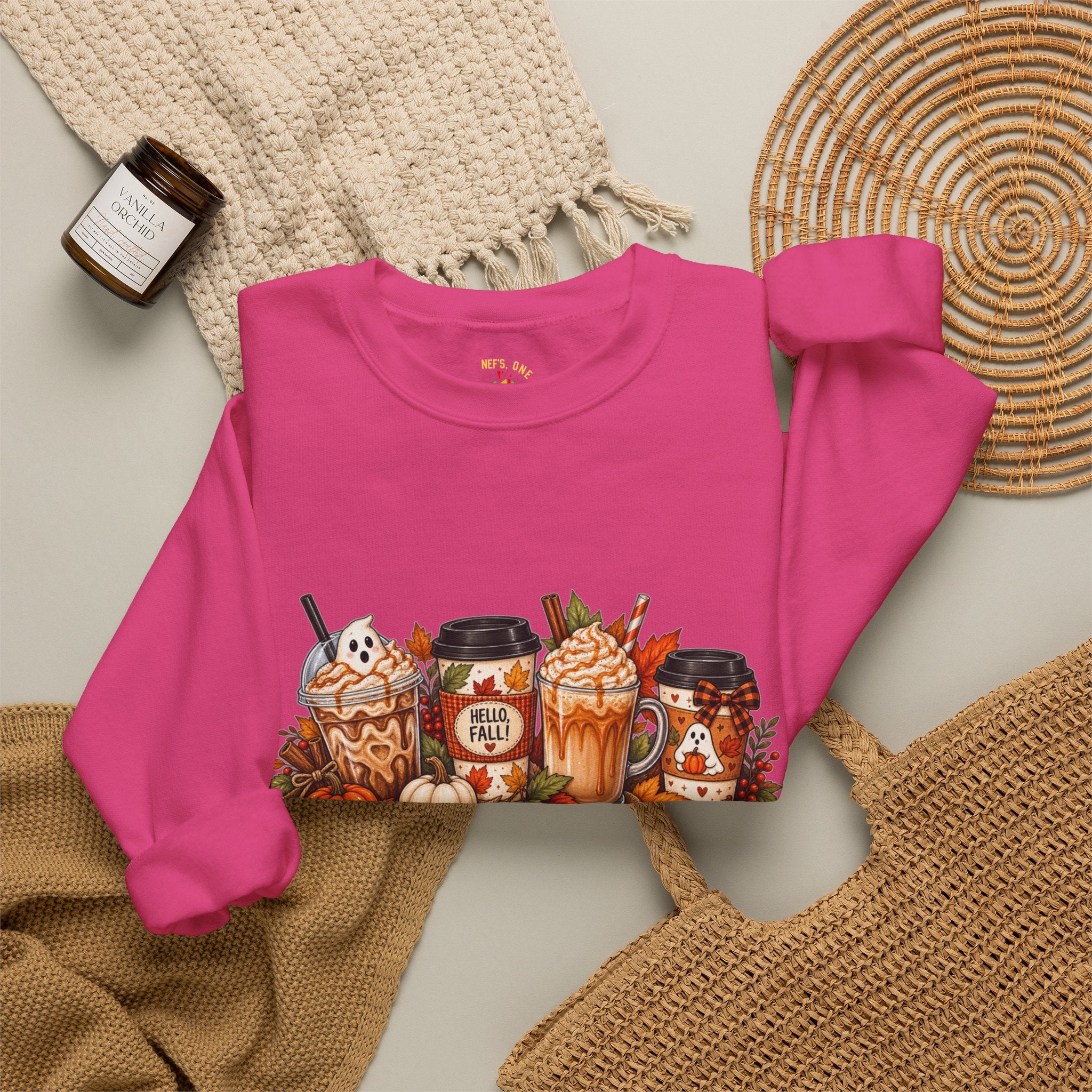Autumn Leaves & Coffee Please Sweatshirt
