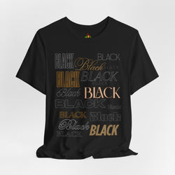 Black Text Unisex Tee, Casual Graphic T-Shirt for Fashion Lovers, Perfect Gift for All Occasions, Streetwear Style, Trendy Top