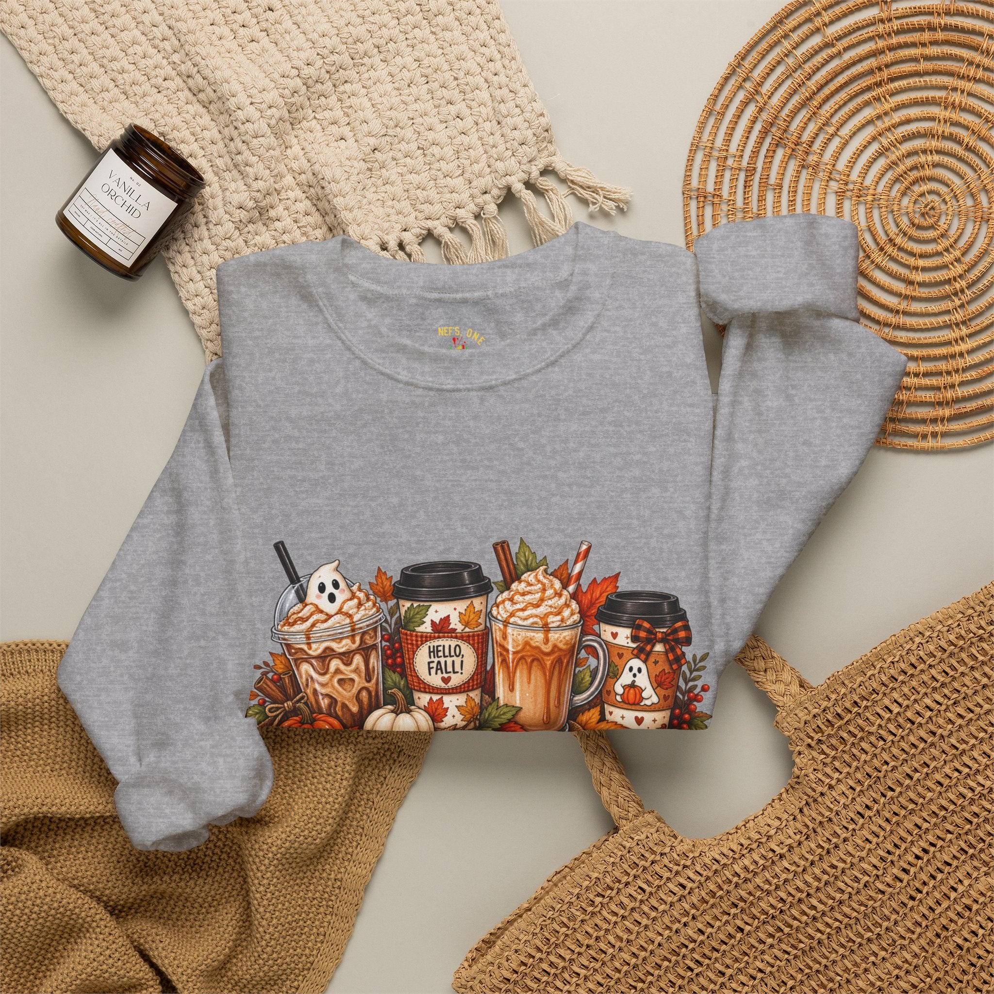 Autumn Leaves & Coffee Please Sweatshirt