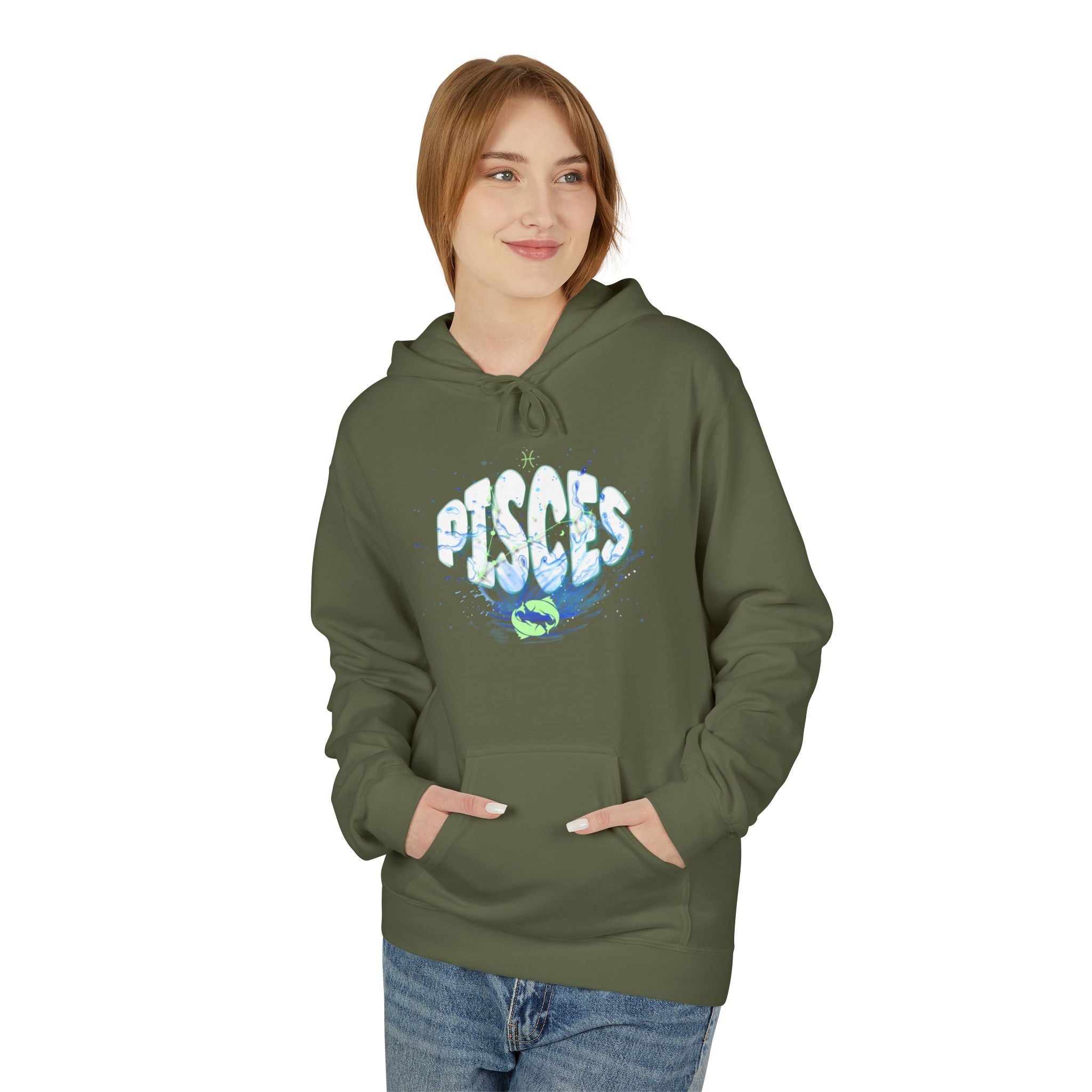 Pisces Zodiac Water Sign Hoodie — Astrological Star Sign Sweatshirt