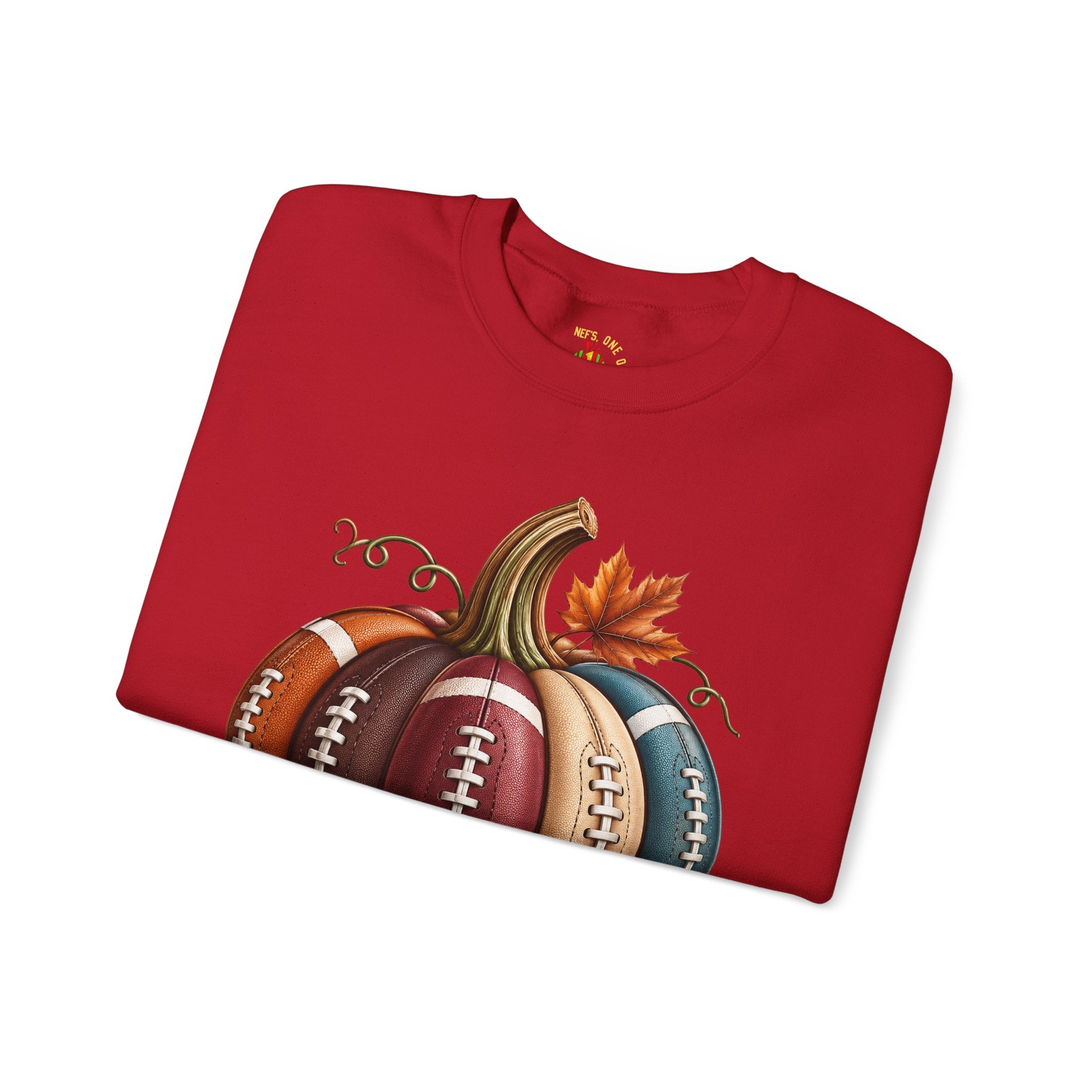 Fall Football Pumpkin Crewneck Sweatshirt