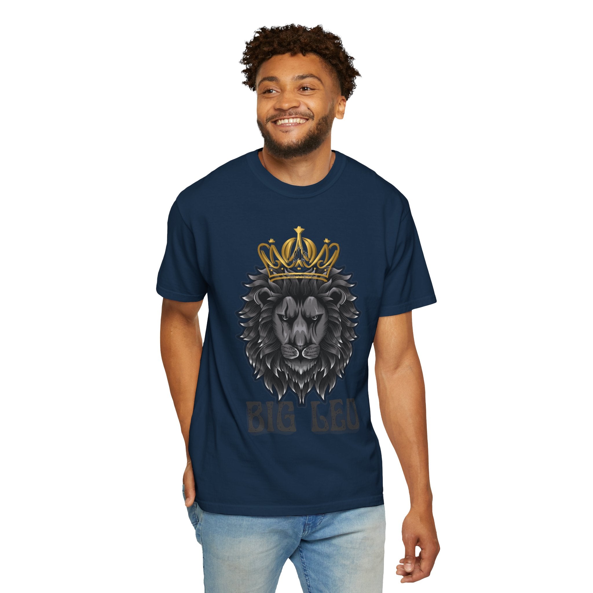 Big Leo Lion Graphic T-Shirt, Unisex Tee, Animal Lover Gift, Birthday Shirt, Astrology Apparel, Comfortable Everyday Wear
