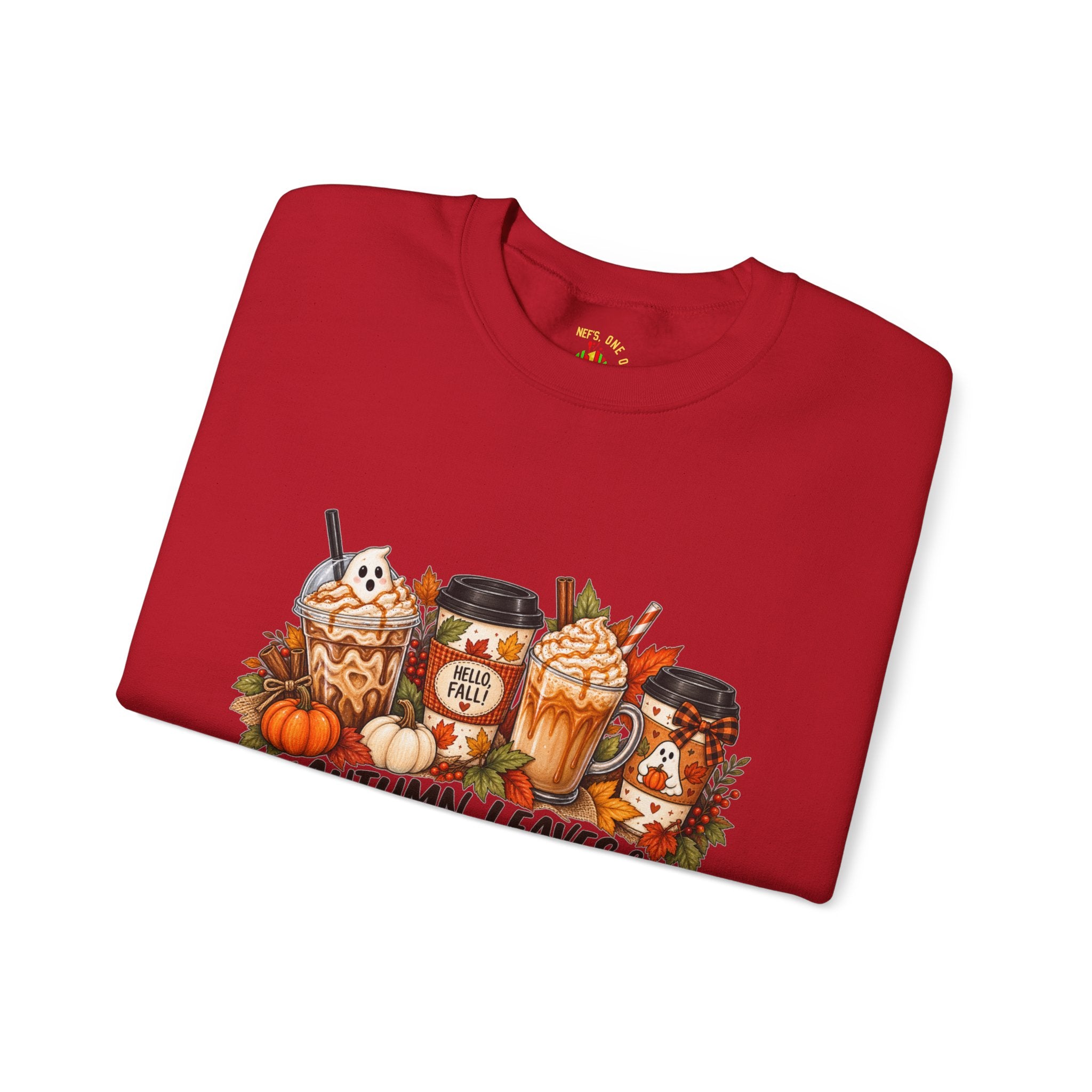 Autumn Leaves & Coffee Please Sweatshirt