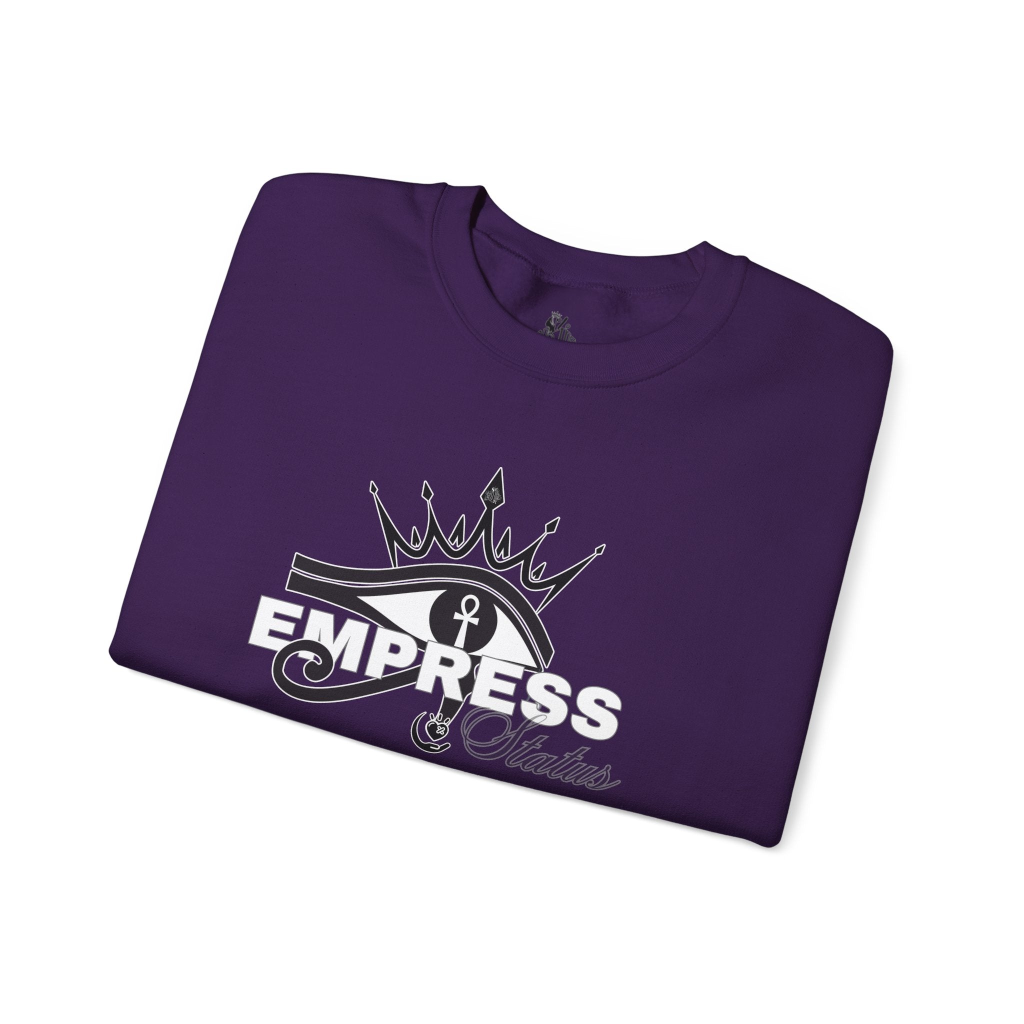 Eye of Horus Crown Empress Sweatshirt — Egyptian Protective Symbol Tee