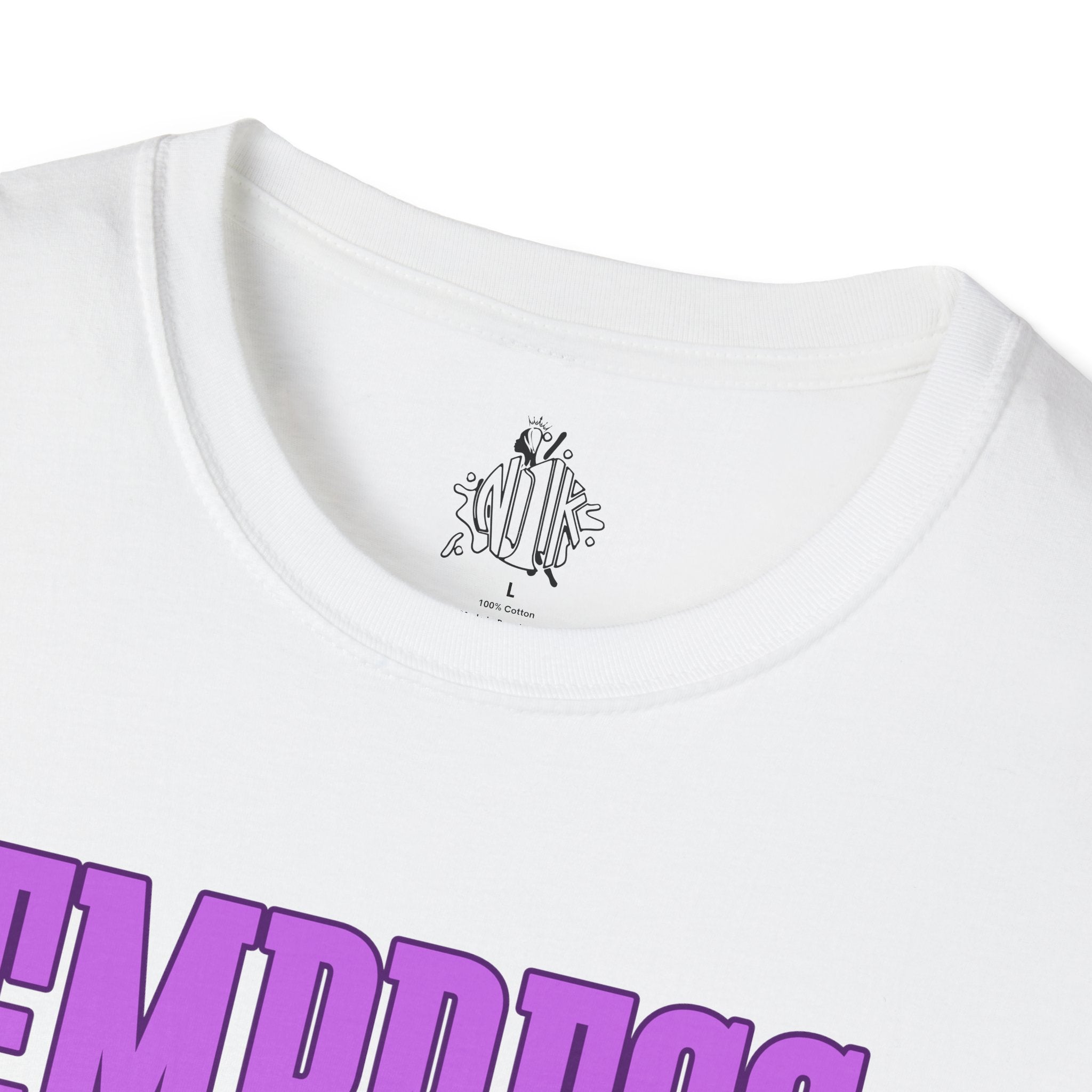 Bold Purple Print Empress Status T-shirt