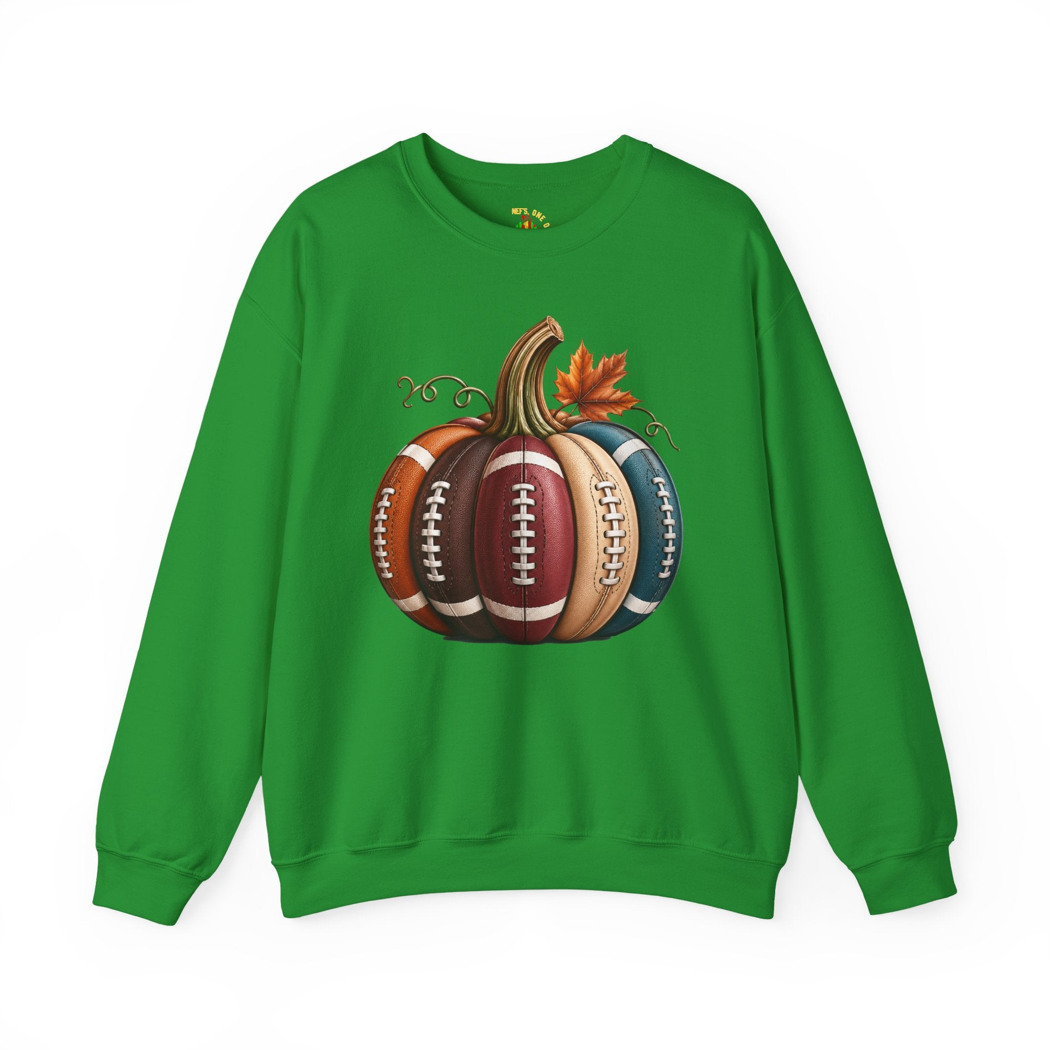 Fall Football Pumpkin Crewneck Sweatshirt