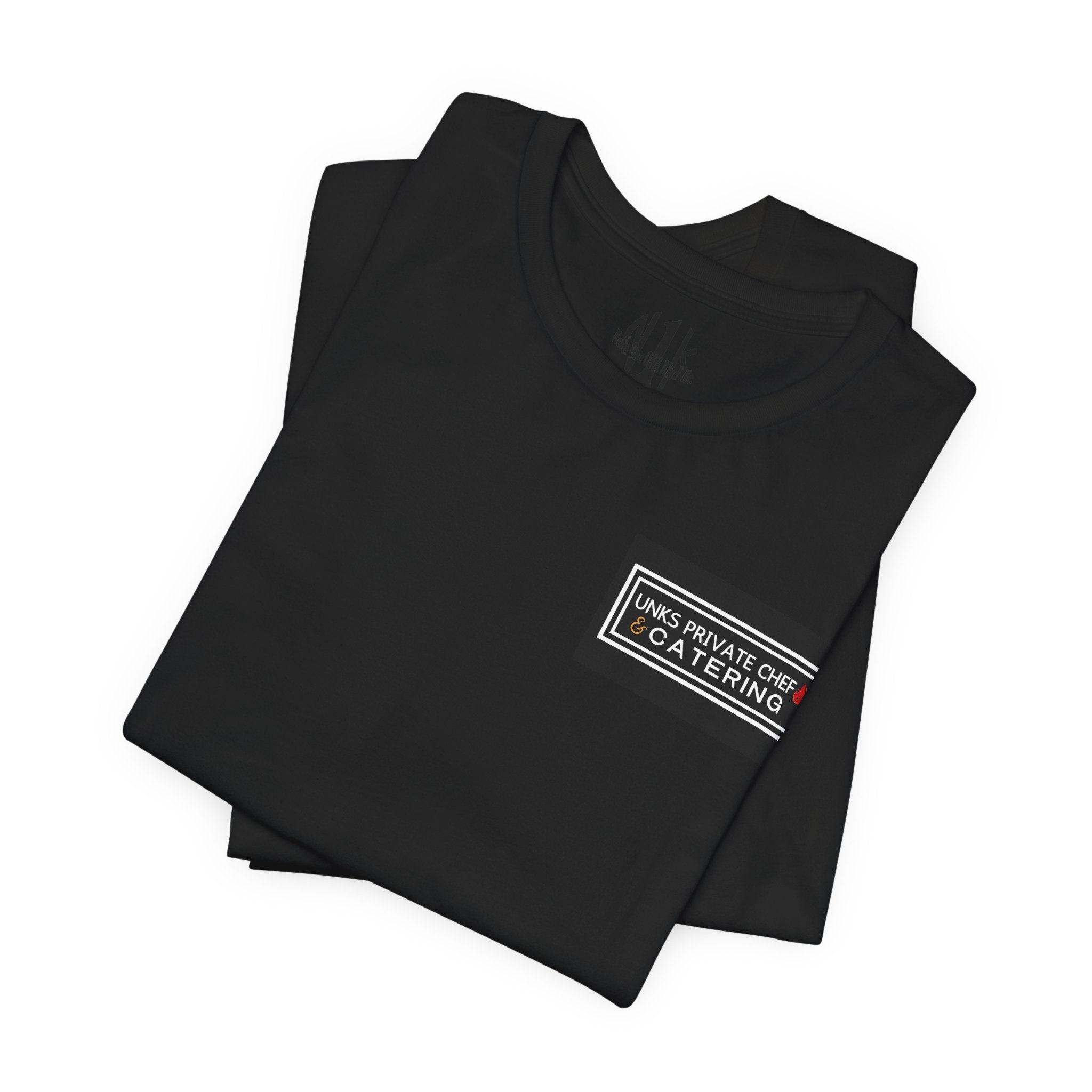 Unks Catering Custom Casual Unisex Tee for Every Occasion, Short Sleeve Shirt, Great for Gifts, Summer Wear, Everyday Comfort
