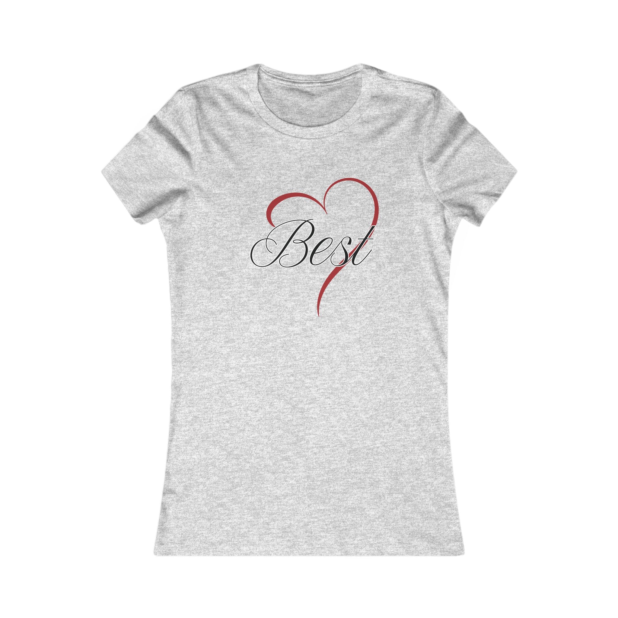 Best (Friend) Heart Women's Tee - Cute Gift for Holidays, Birthday, Friendship, Casual Wear, Love Themed Top