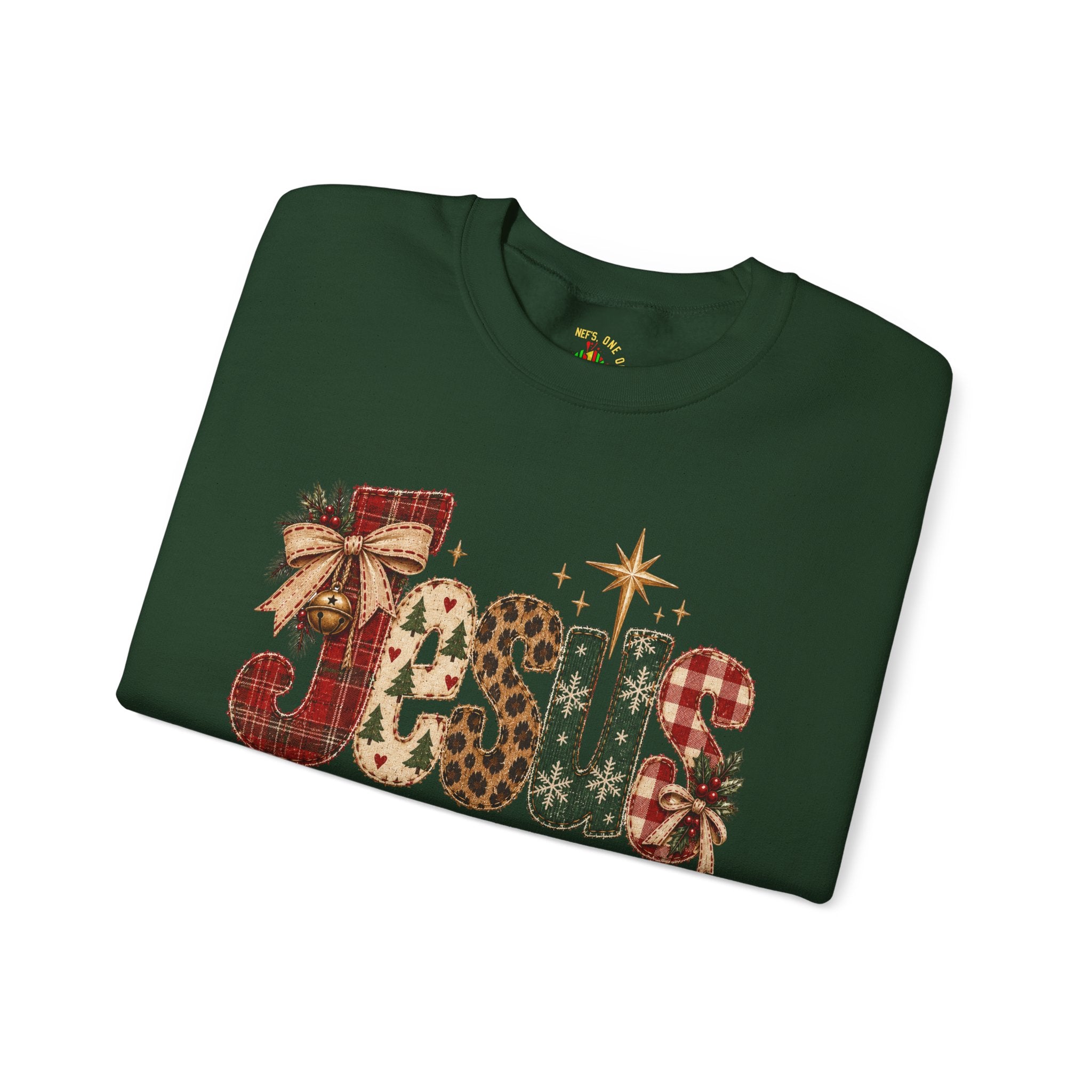 Festive Christmas Reindeer Crewneck Sweatshirt