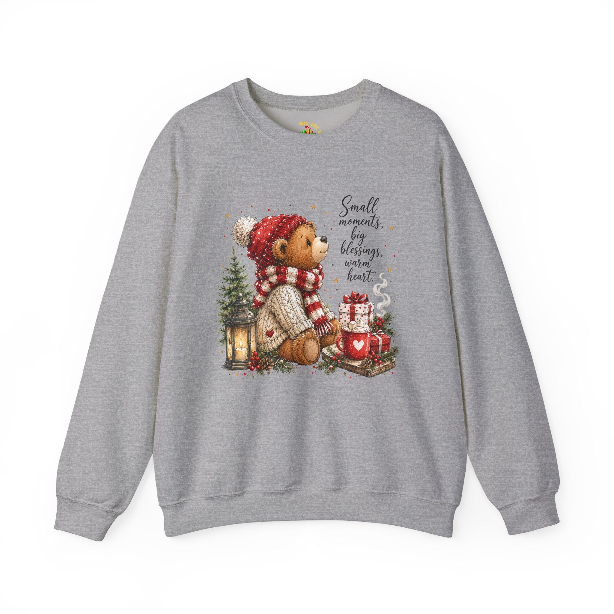 Christmas Bear Crewneck Sweatshirt – Cozy Holiday Teddy Bear Design