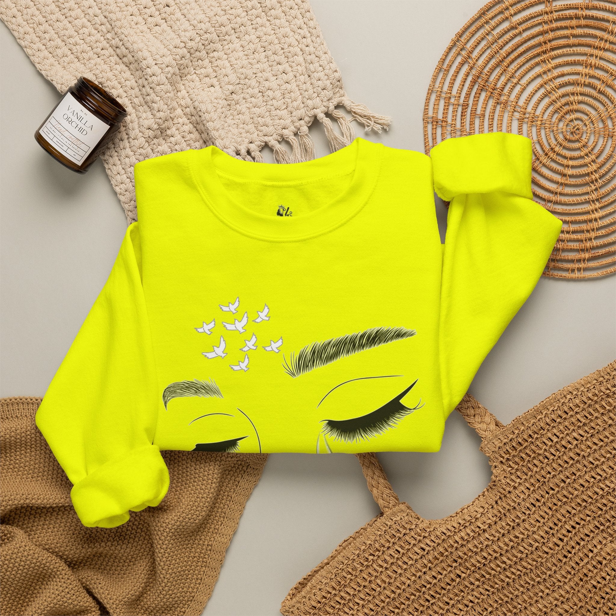 Tearful Eyes Crewneck Sweatshirt — Remember To Remember To Never Forget'
