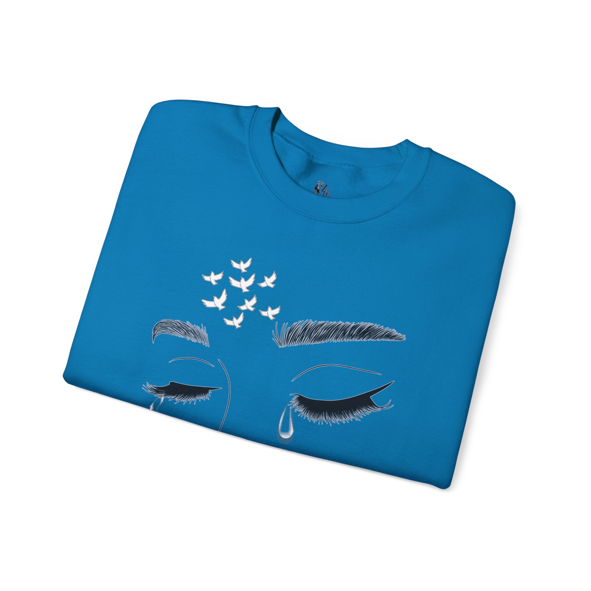 Tearful Eyes Crewneck Sweatshirt — Remember To Remember To Never Forget'