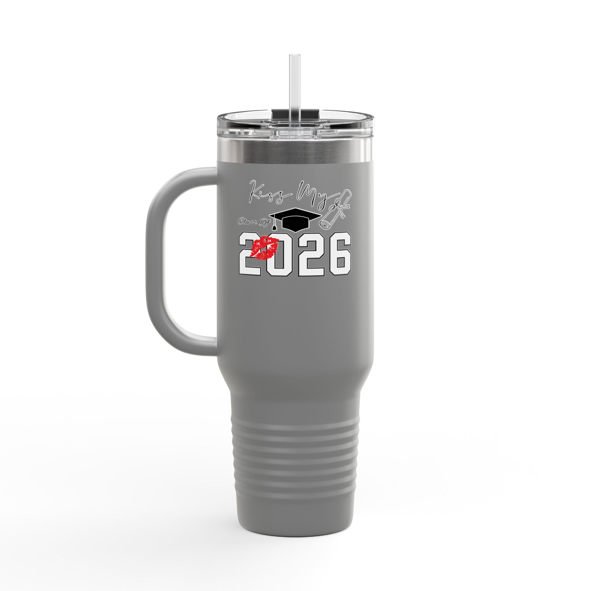 2026 Insulated Travel Mug, 40oz, Stylish Drinkware for On-the-Go, Ideal for Graduations, Hot & Cold Beverages, Outdoor Adventures