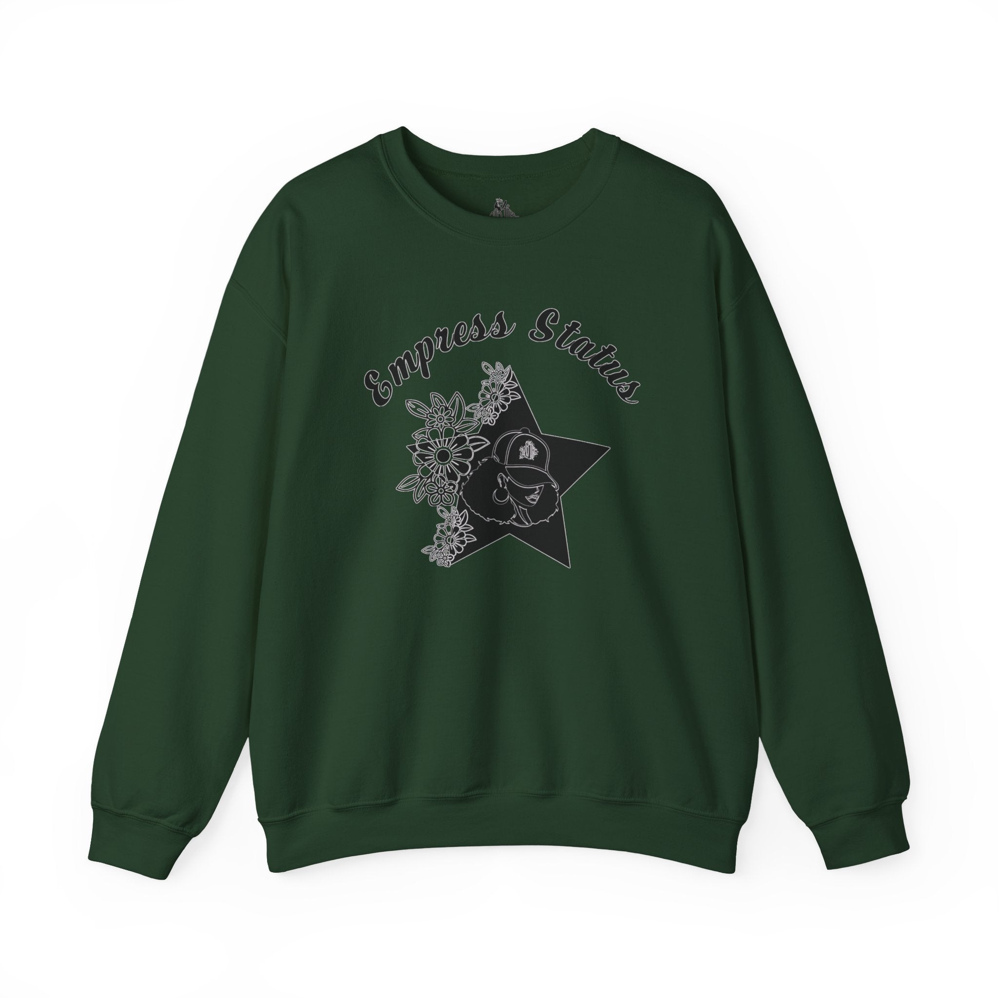 Empress Black Girl Floral Status Unisex Sweatshirt