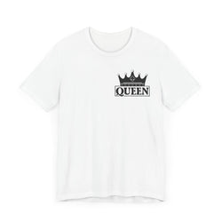 Queen with her King Valentine Casual Soft Unisex Jersey Crew Neck Short Sleeve Tee