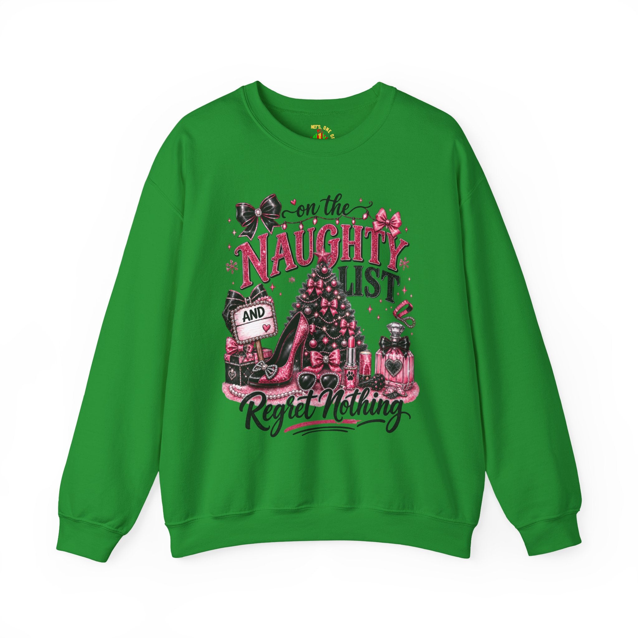 On the Naughty List Christmas Crewneck Sweatshirt