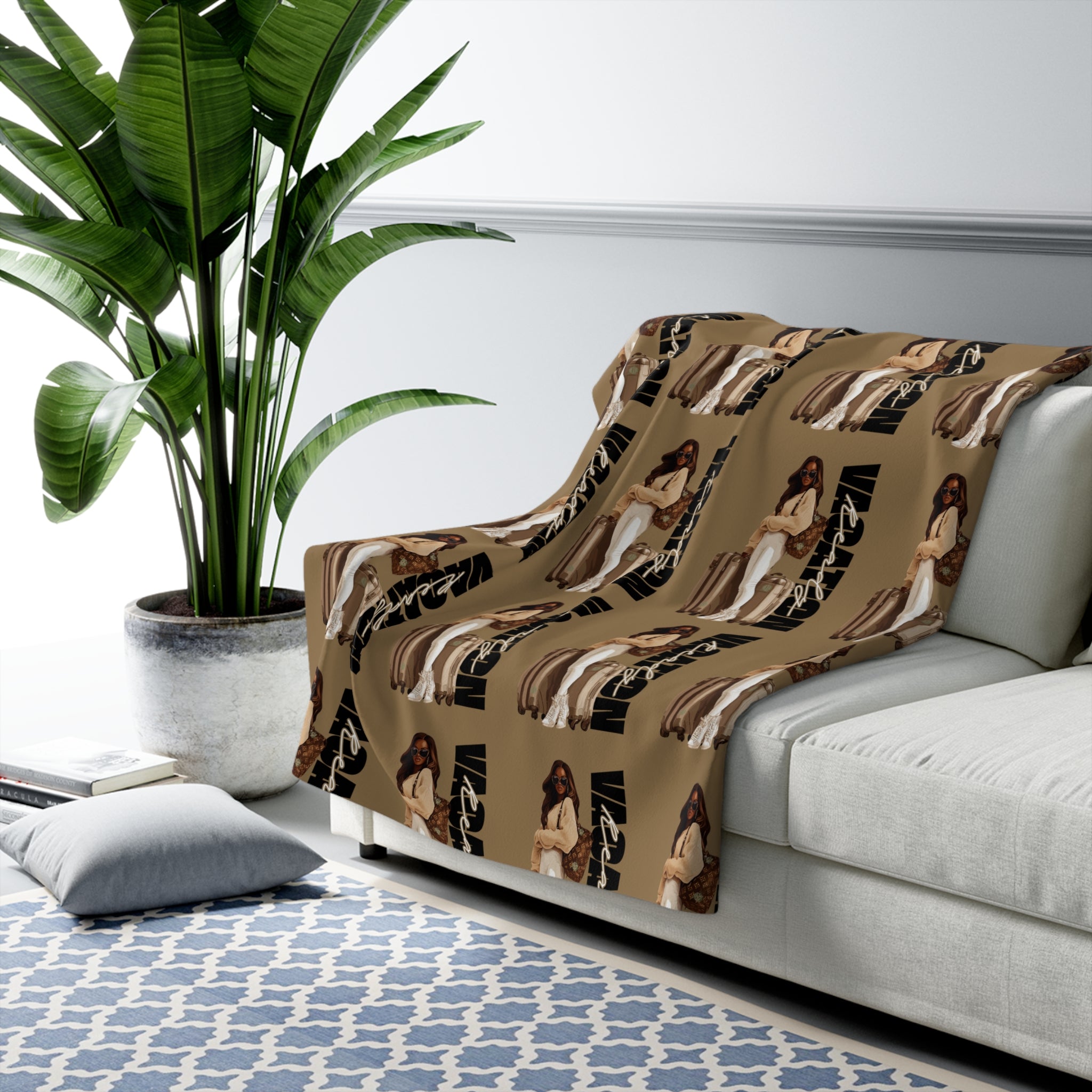 Vacation Ready Sherpa Fleece Blanket