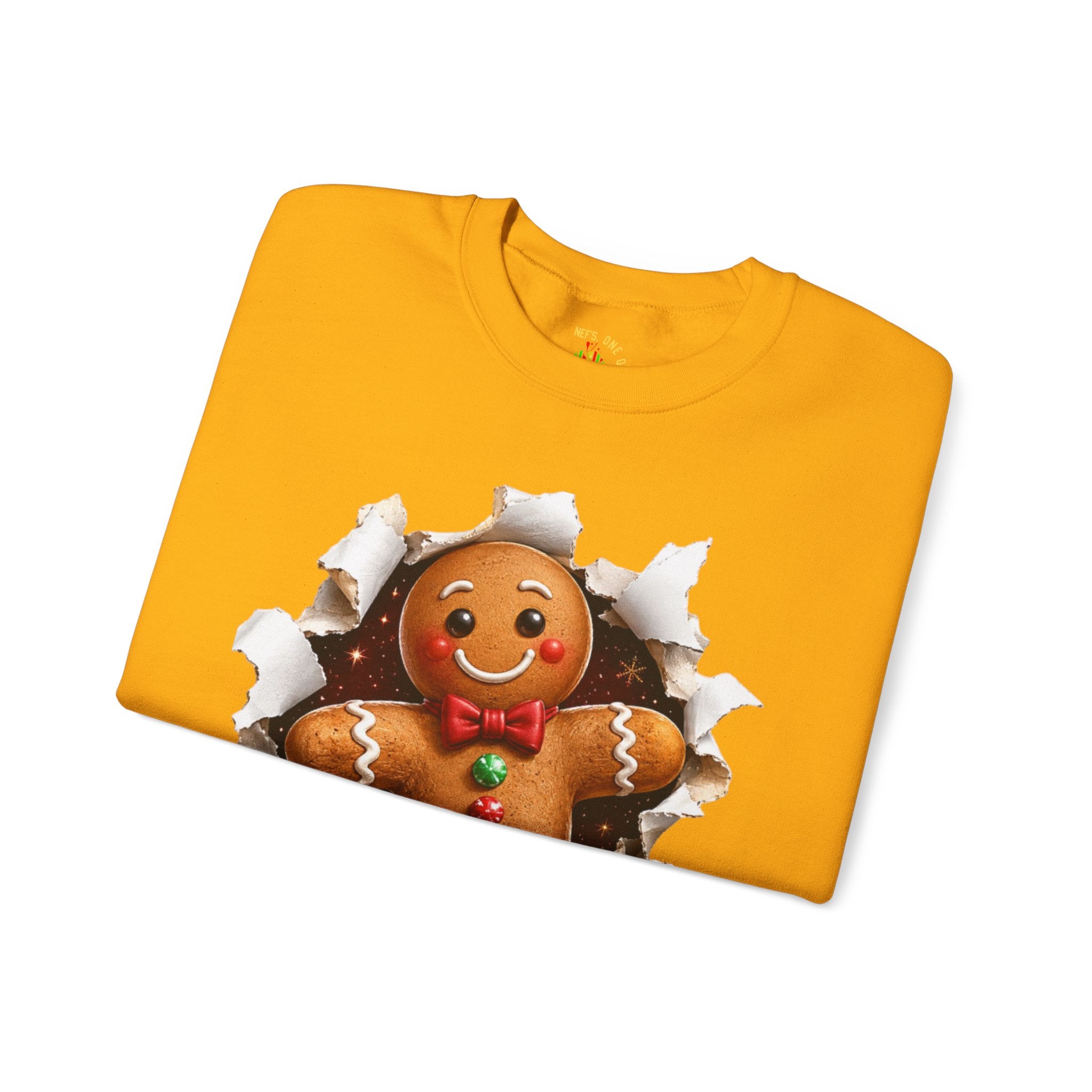 Gingerbread Man Christmas Crewneck Sweatshirt