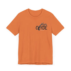 Her Clyde with Bonnie Valentine Casual Soft Unisex Jersey Crew Neck Short Sleeve Tee