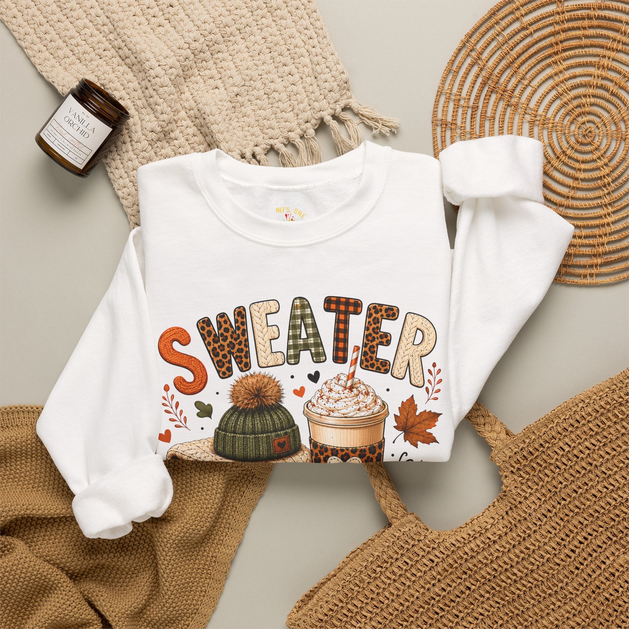 Sweater Weather Autumn Crewneck Sweatshirt