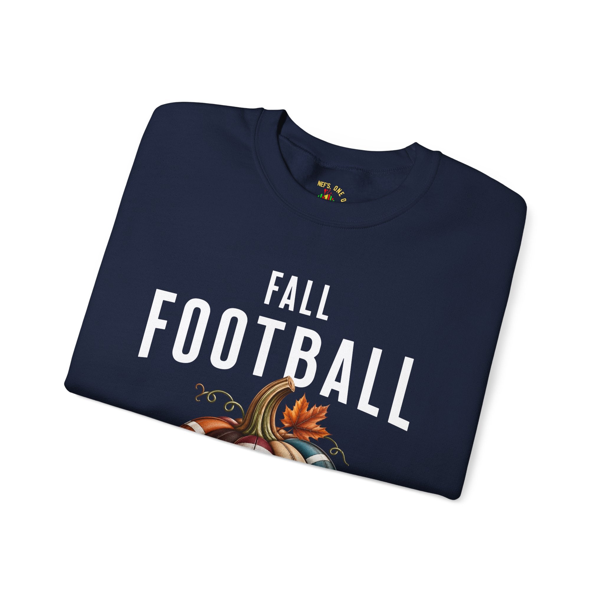 Fall Football Pumpkin Season Crewneck Sweatshirt