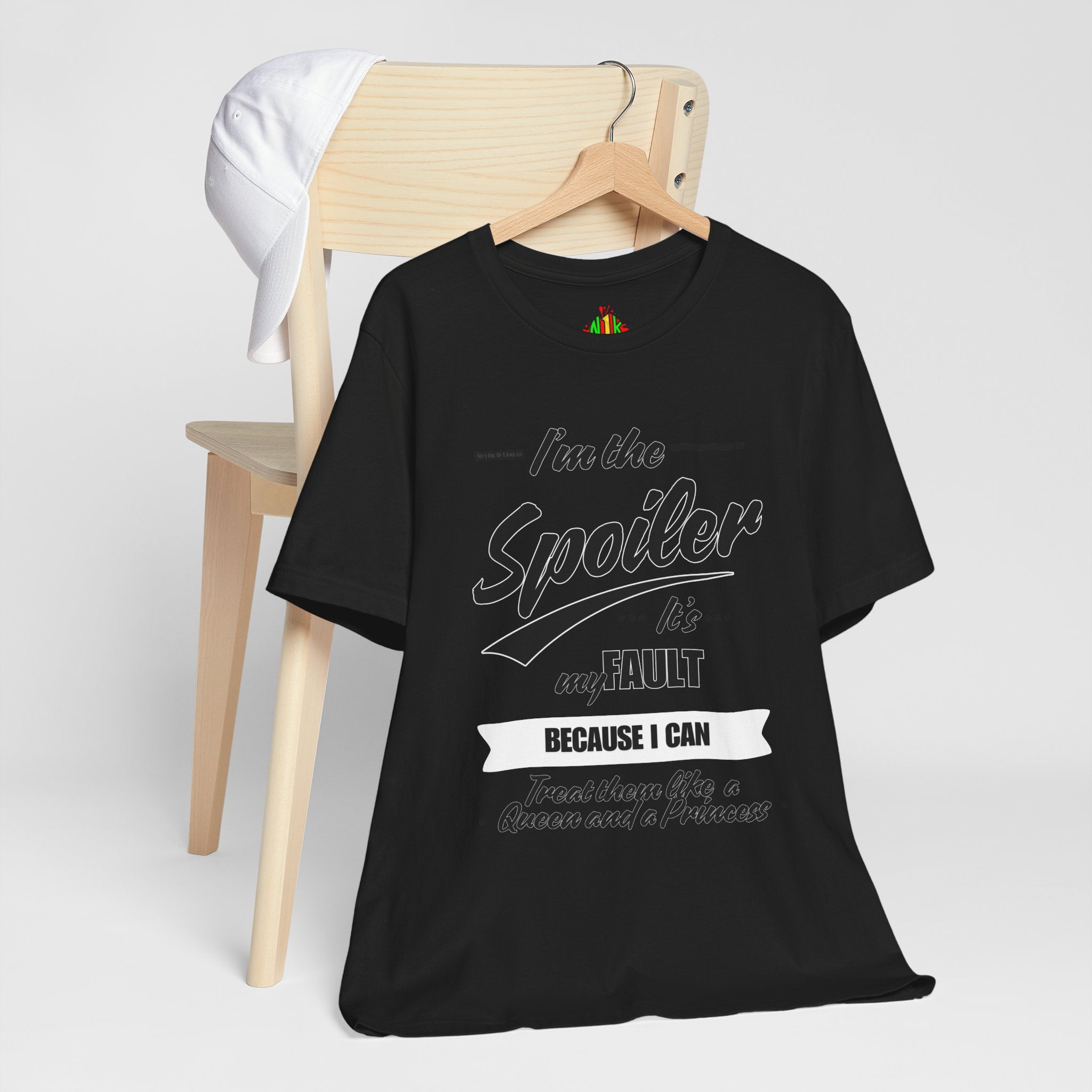 He's the Spoiler Unisex Jersey Tee - Express love for his Queen and Princess