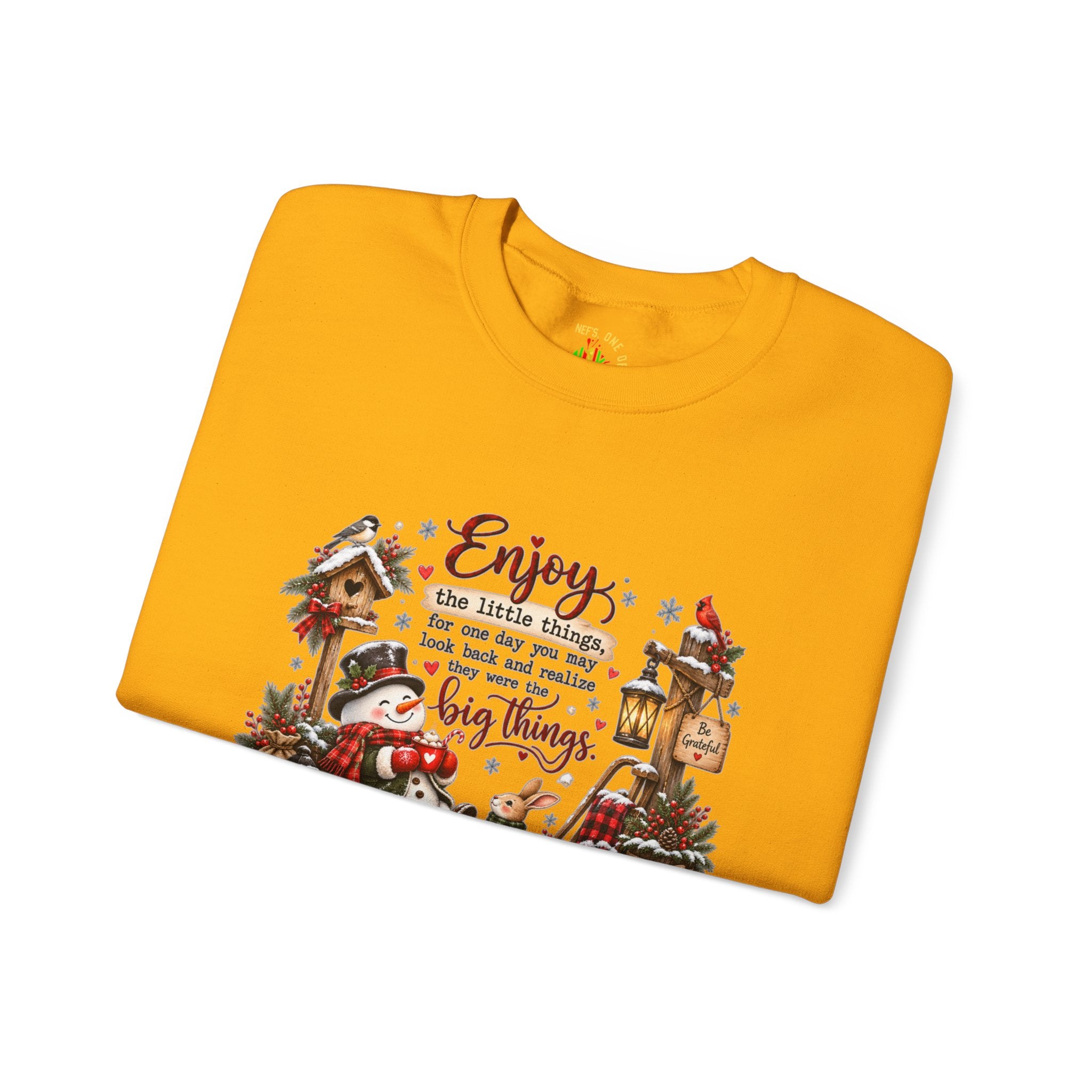 Enjoy the Little Things Christmas Crewneck Sweatshirt