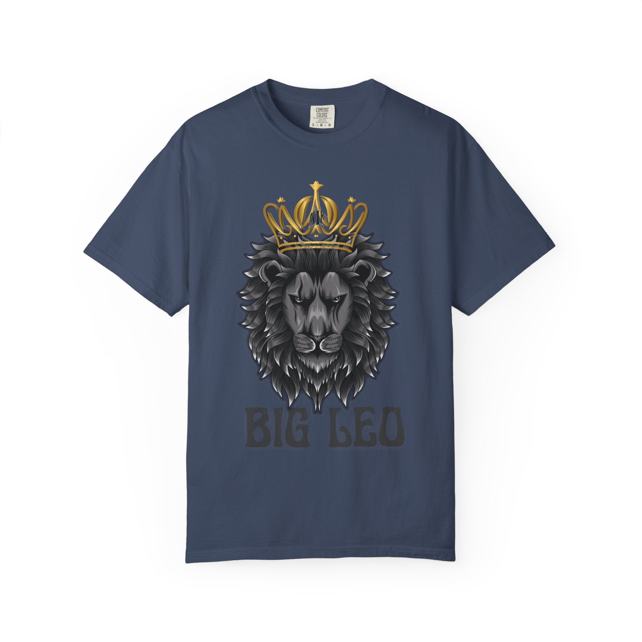 Big Leo Lion Graphic T-Shirt, Unisex Tee, Animal Lover Gift, Birthday Shirt, Astrology Apparel, Comfortable Everyday Wear