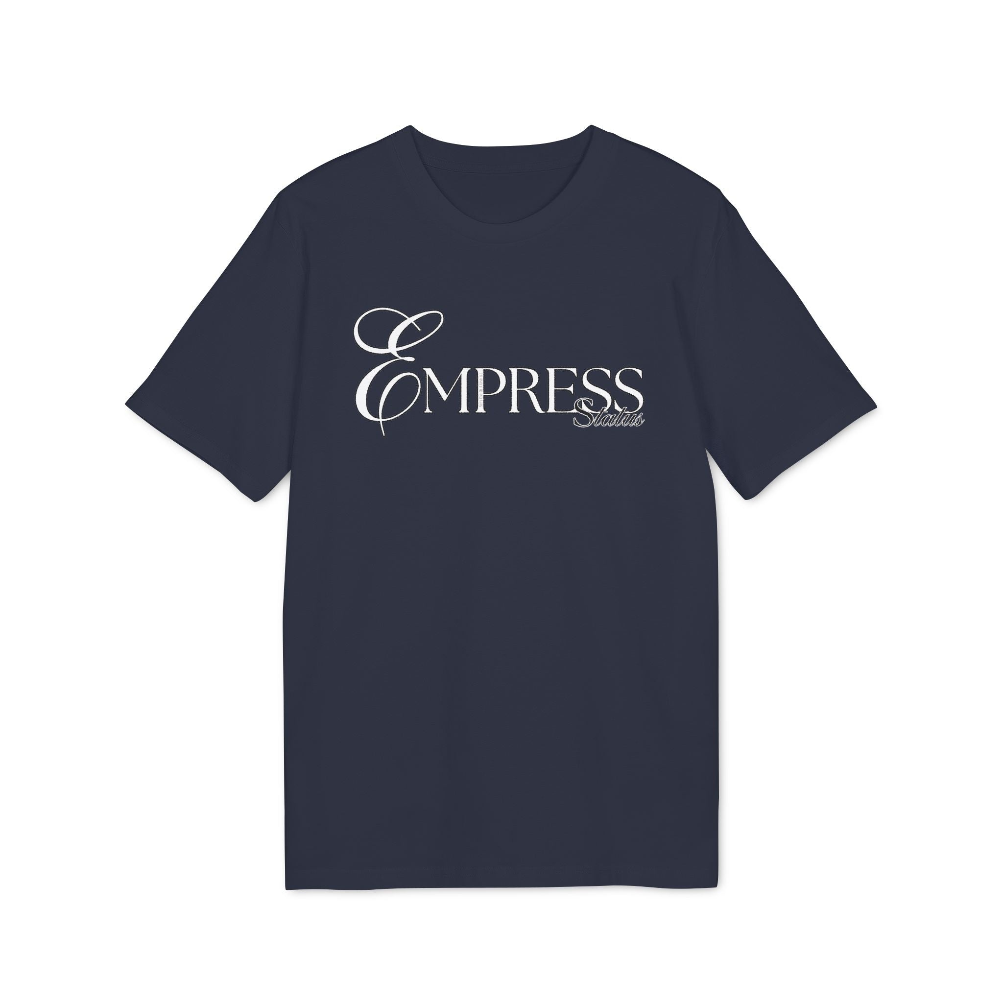 Empress Status Embroidered T-Shirt for Creators, Fashionable Graphic TT-ShirtEmpress Status Embroidered T-Shirt