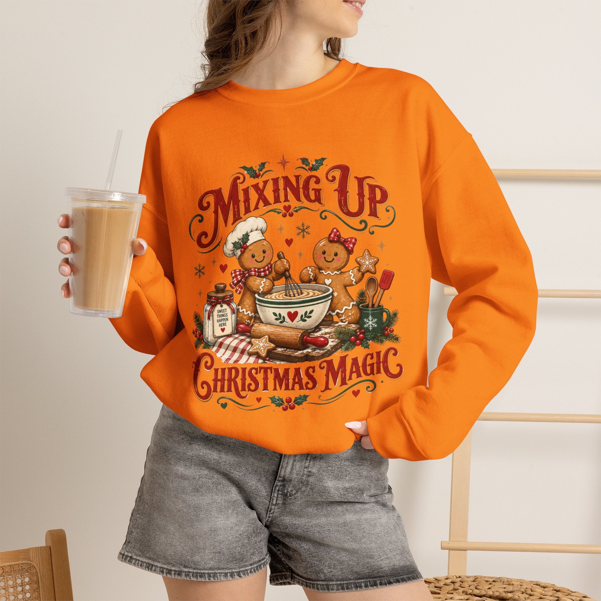 Mixing Up Ginger Bread Hot Chocolate Christmas