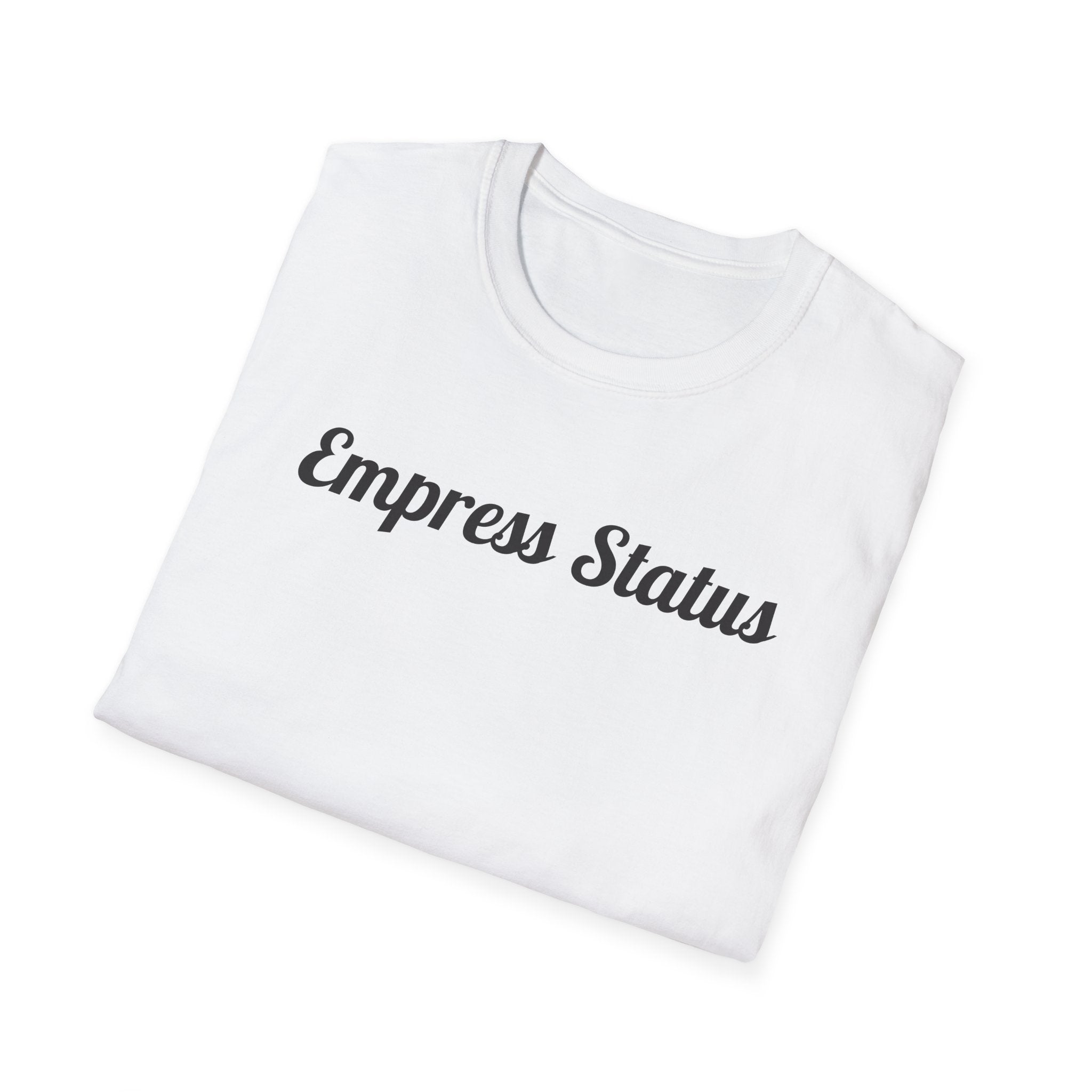 Black Glitter Empress Status Unisex Softstyle T-Shirt