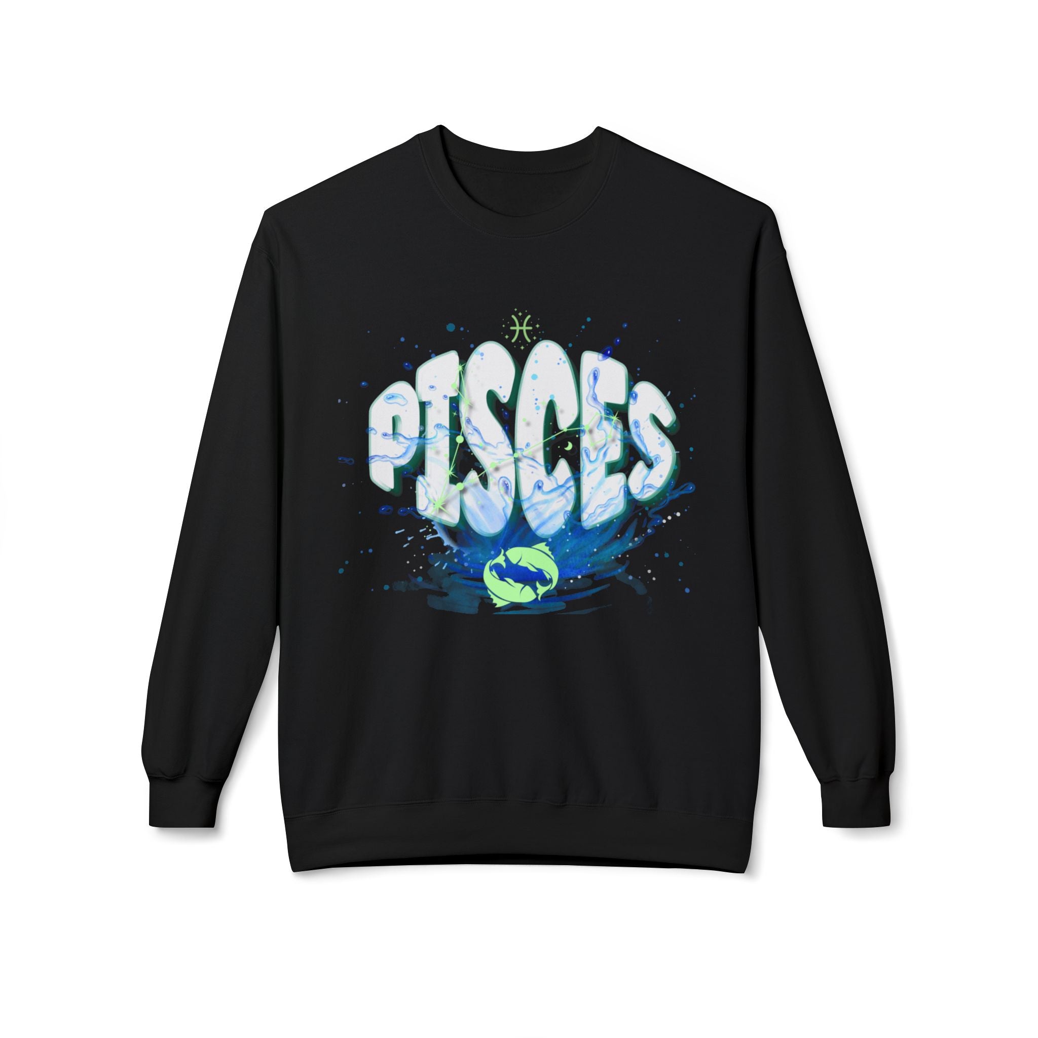 Pisces Water Zodiac Sweatshirt — Pisces Sign Crewneck