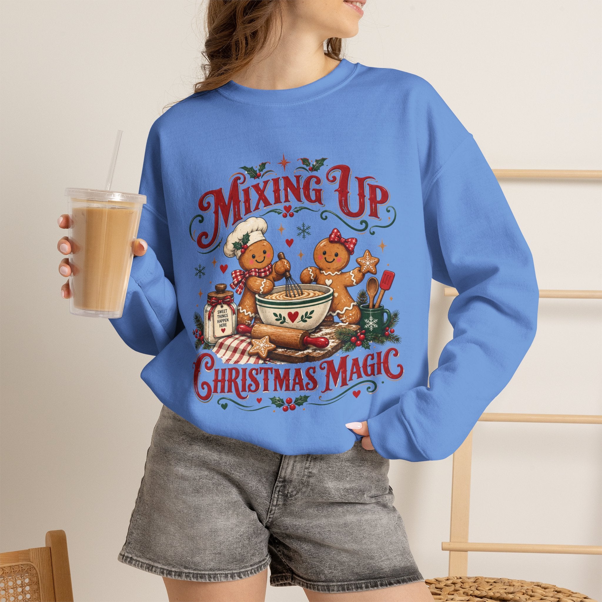 Mixing Up Ginger Bread Hot Chocolate Christmas
