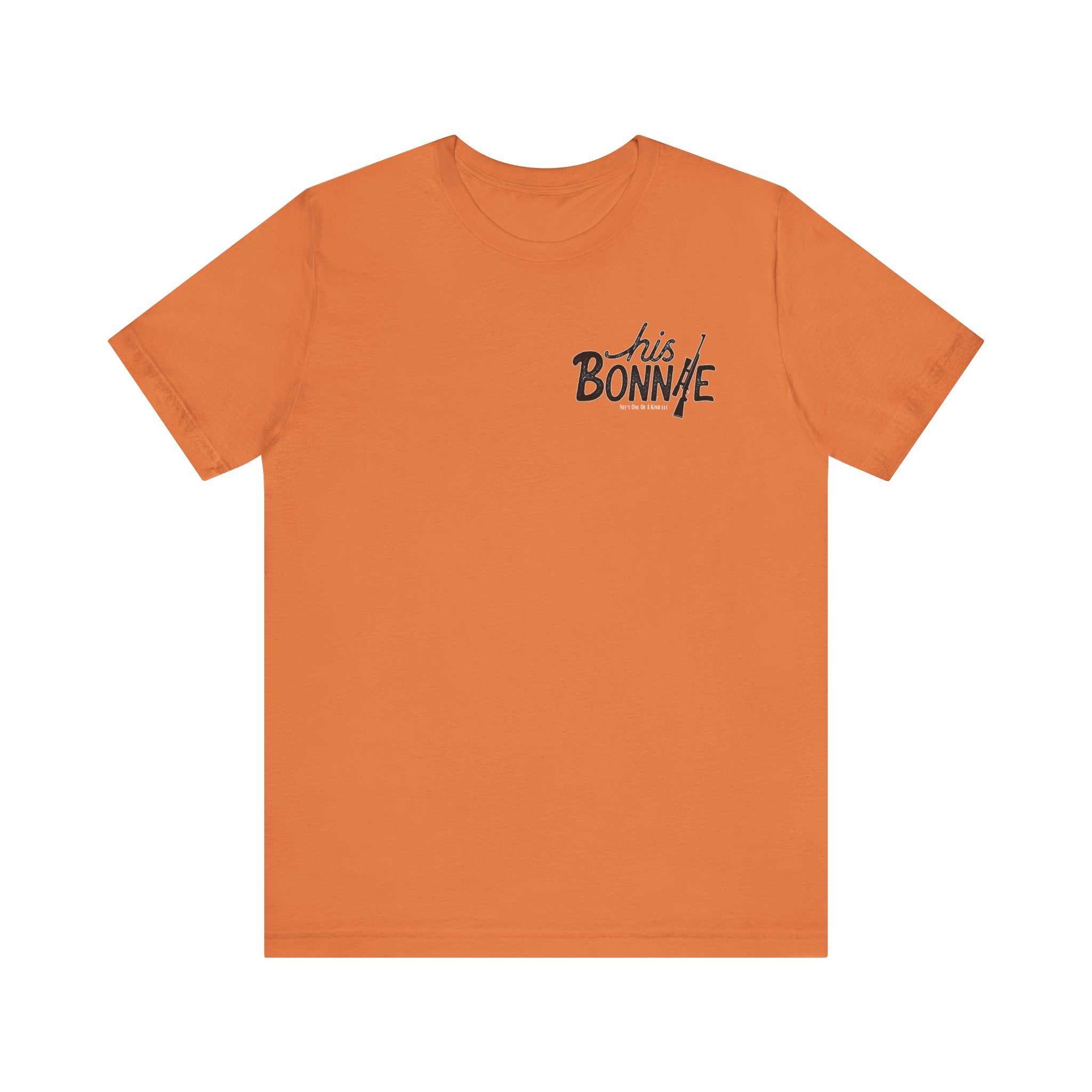 His Bonnie to Her Clyde Valentine Casual Soft Unisex Jersey Crew Neck T-ShirtClyde Valentine Casual Soft Unisex Jersey Crew Neck Short Sleeve Tee Express Delivery