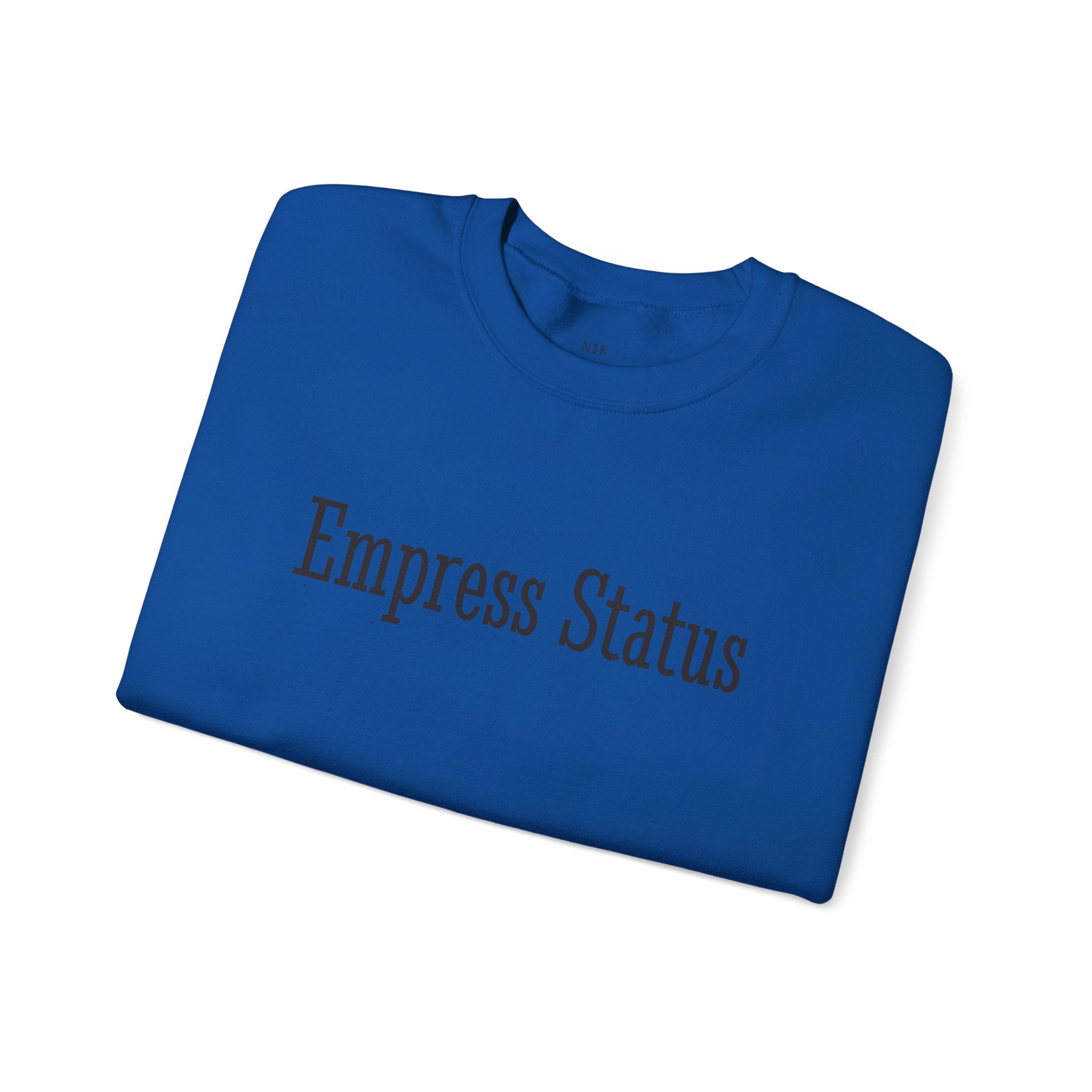 Empress Status Black Glitter Print Unisex Heavy Blend™ Crewneck Sweatshirt