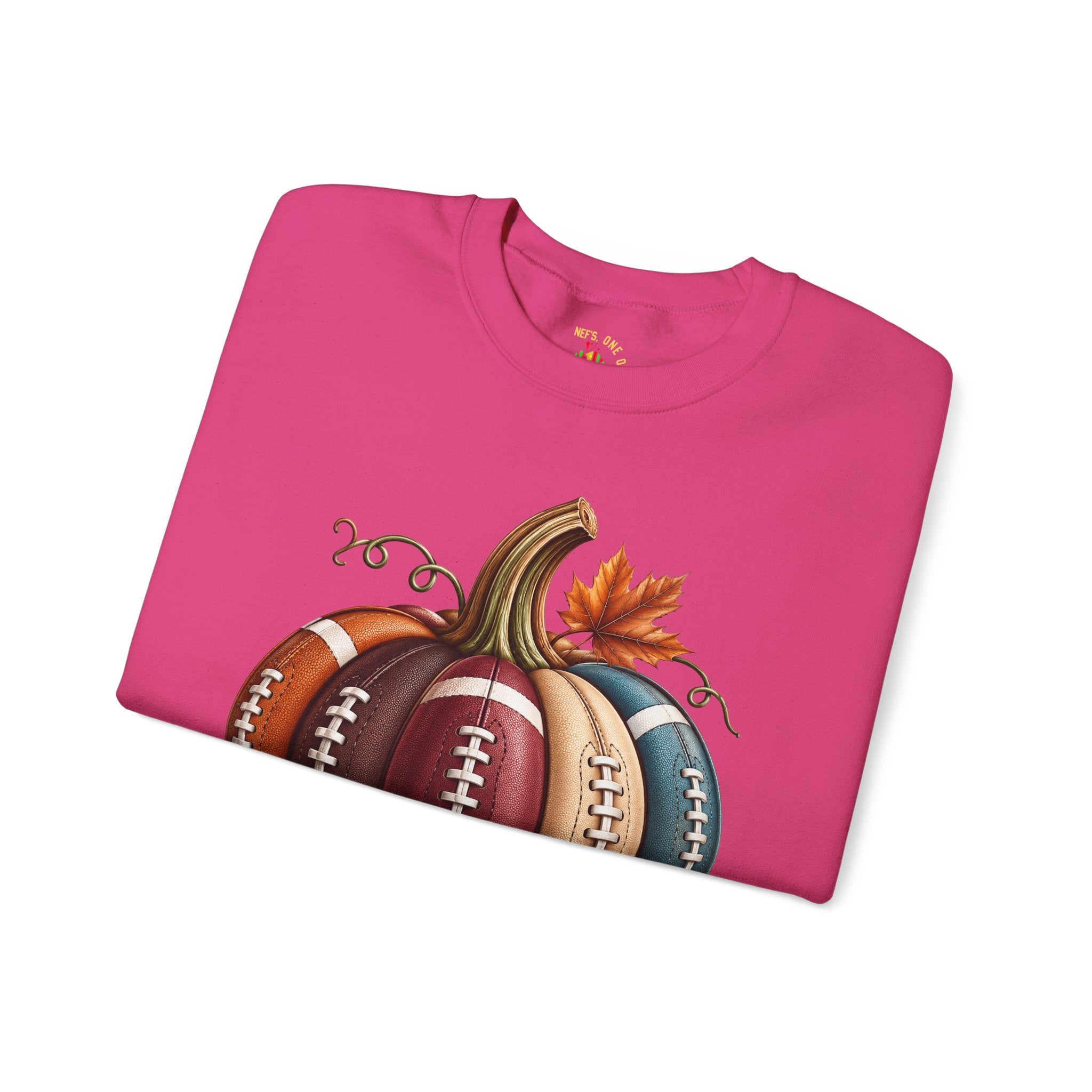 Fall Football Pumpkin Crewneck Sweatshirt