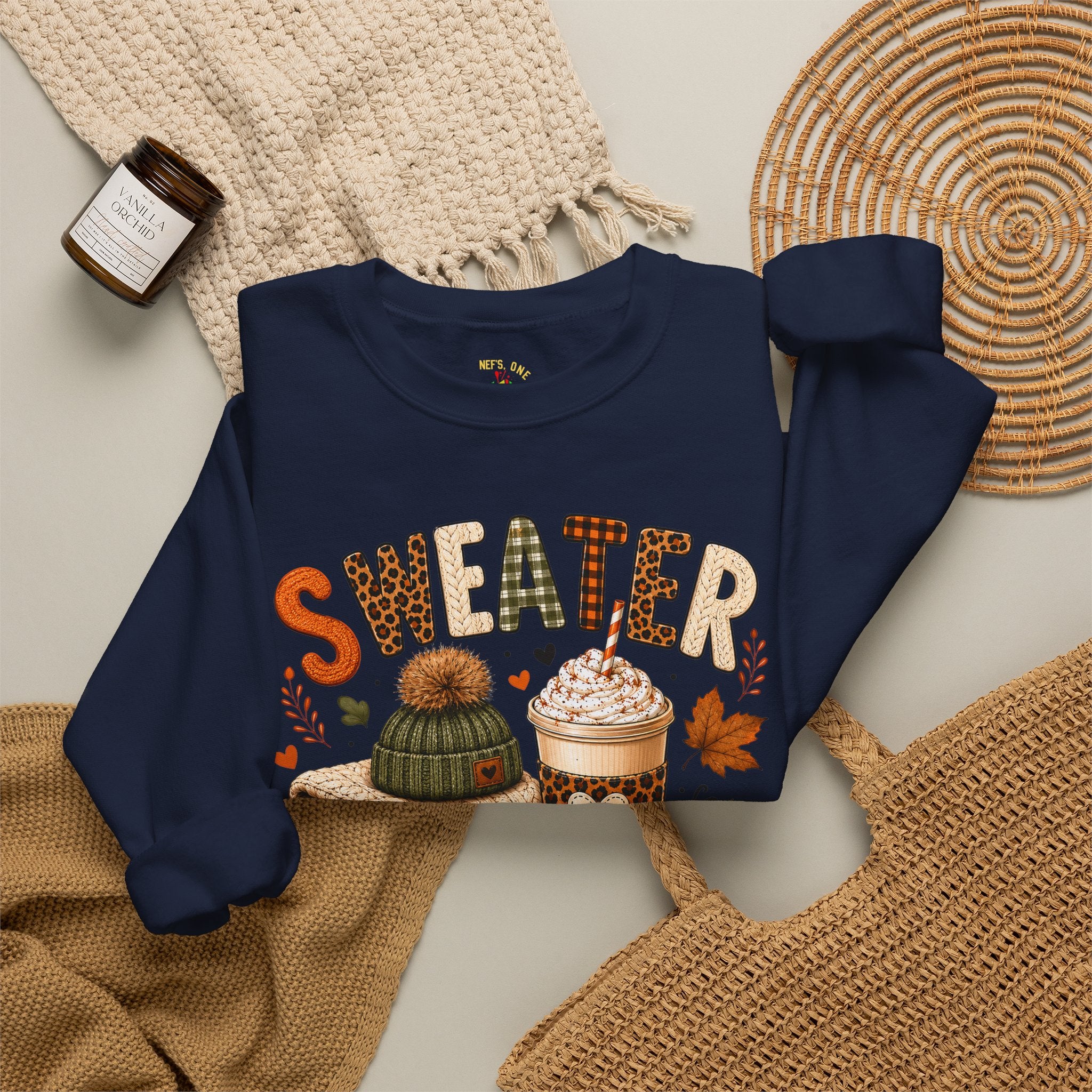 Sweater Weather Autumn Crewneck Sweatshirt