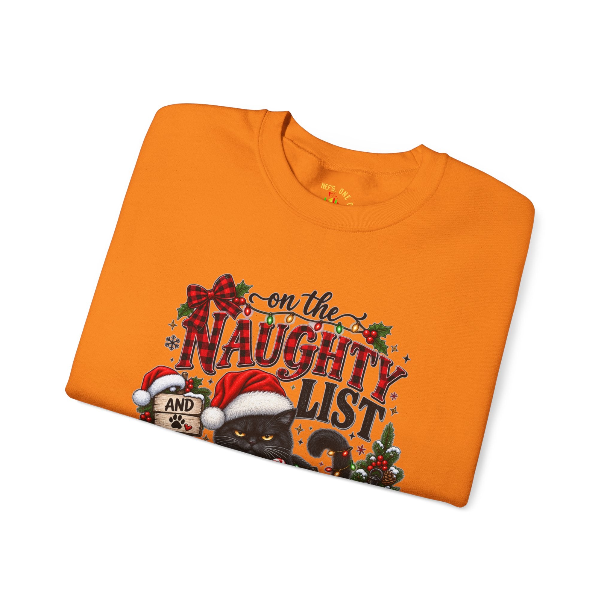On the Naughty List Christmas Crewneck Sweatshirt