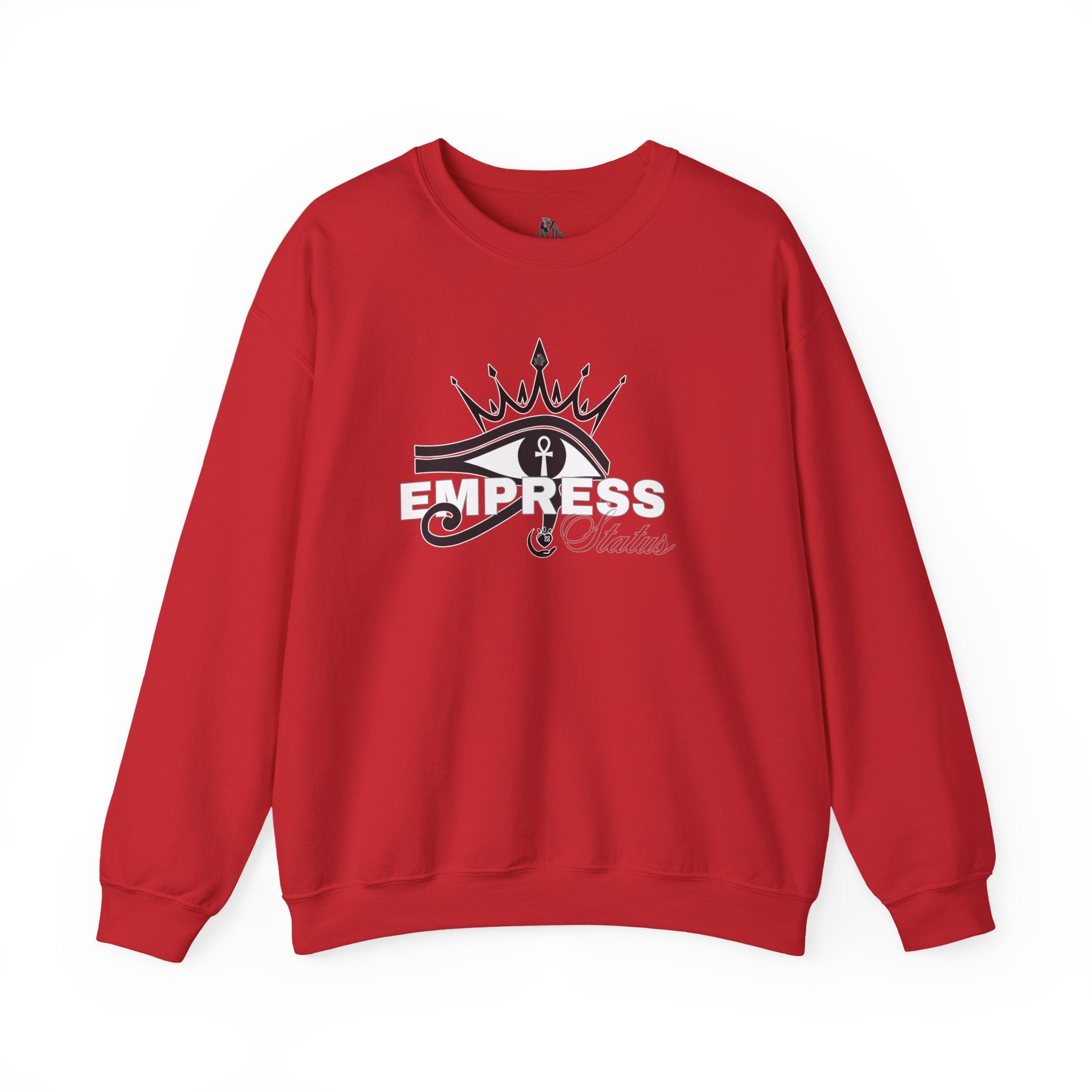 Eye of Horus Crown Empress Sweatshirt — Egyptian Protective Symbol Tee