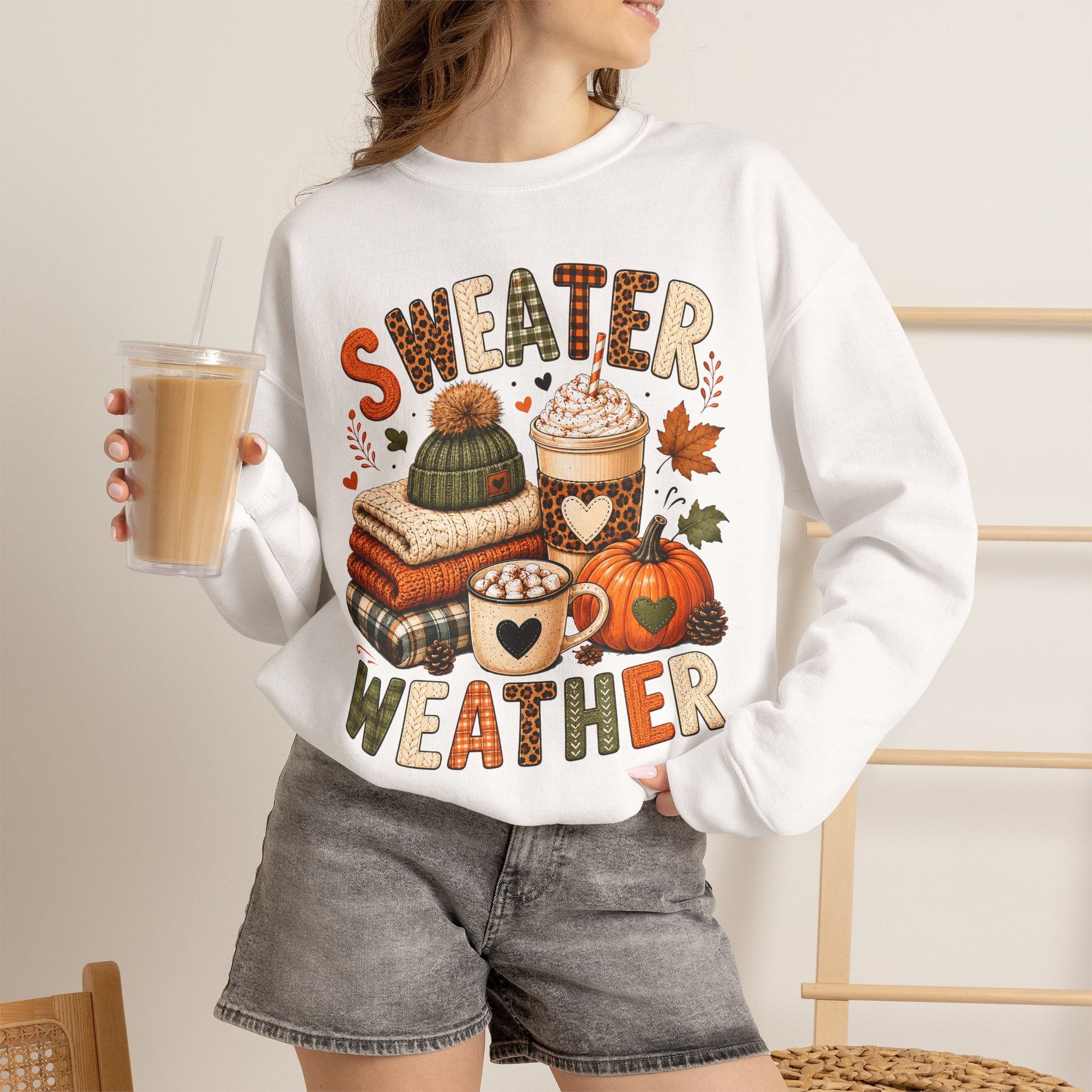 Sweater Weather Autumn Crewneck Sweatshirt