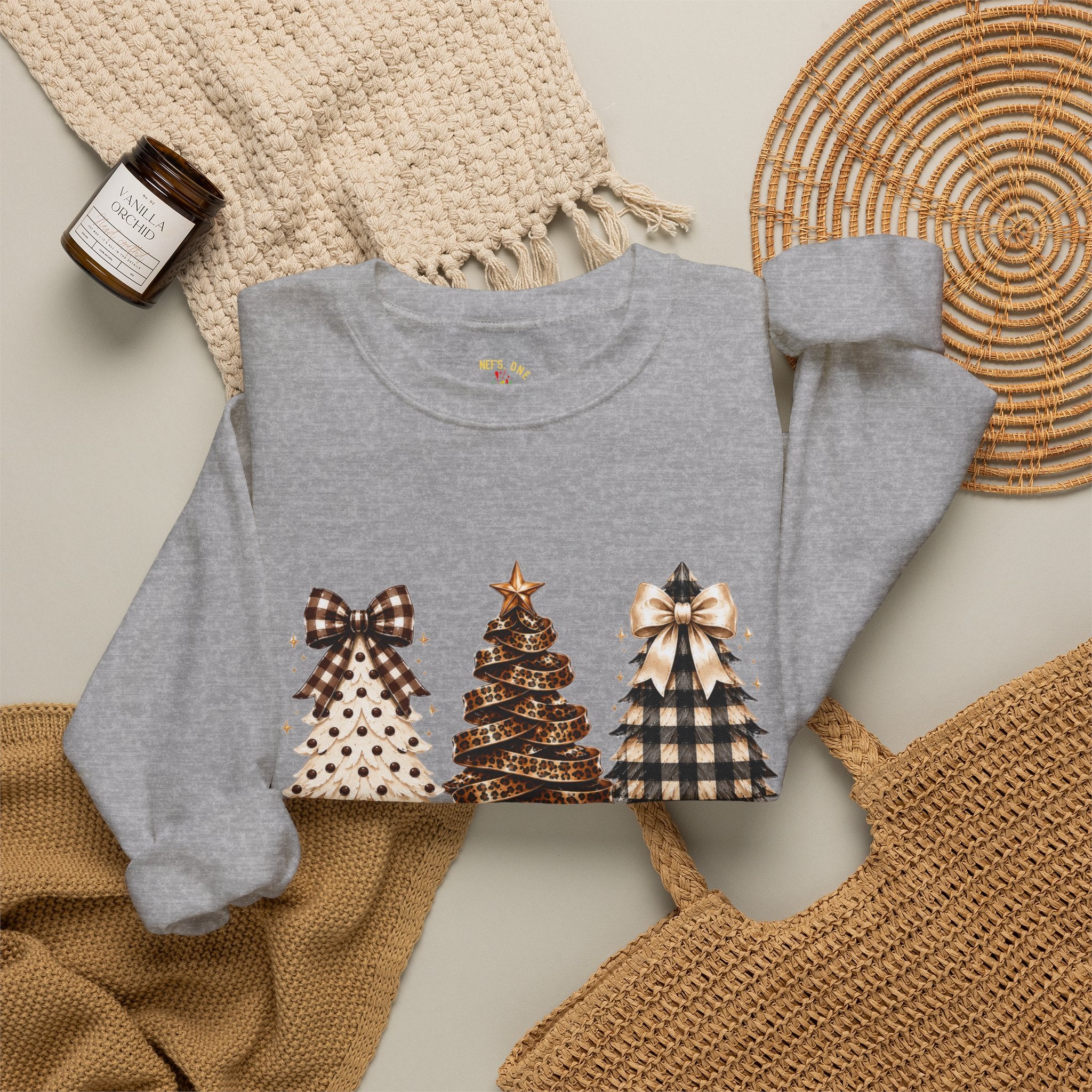 Merry Christmas Christmas Tree Crewneck Sweatshirt