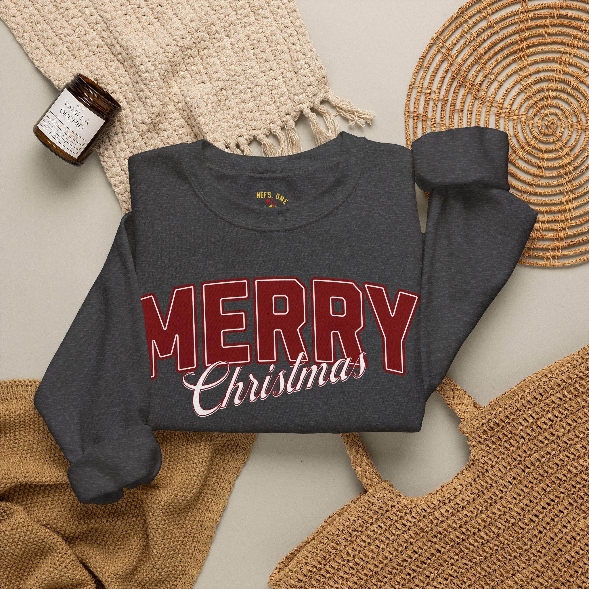 Merry Christmas Holiday Crewneck Sweatshirt
