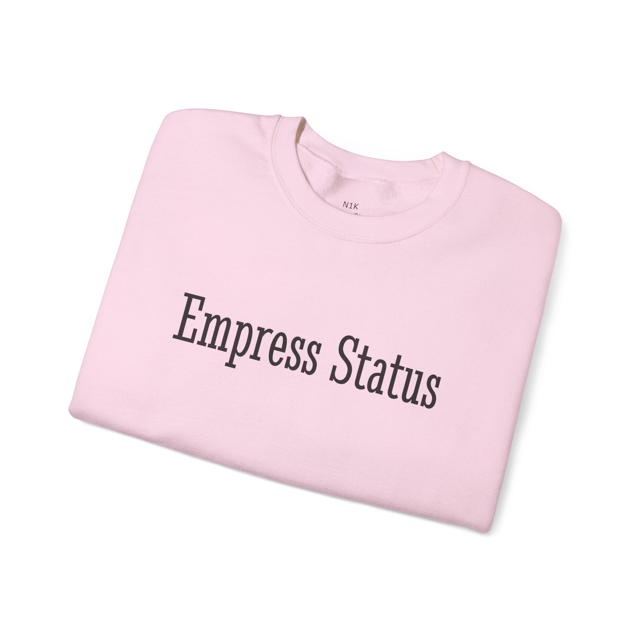Empress Status Black Glitter Print Unisex Heavy Blend™ Crewneck Sweatshirt