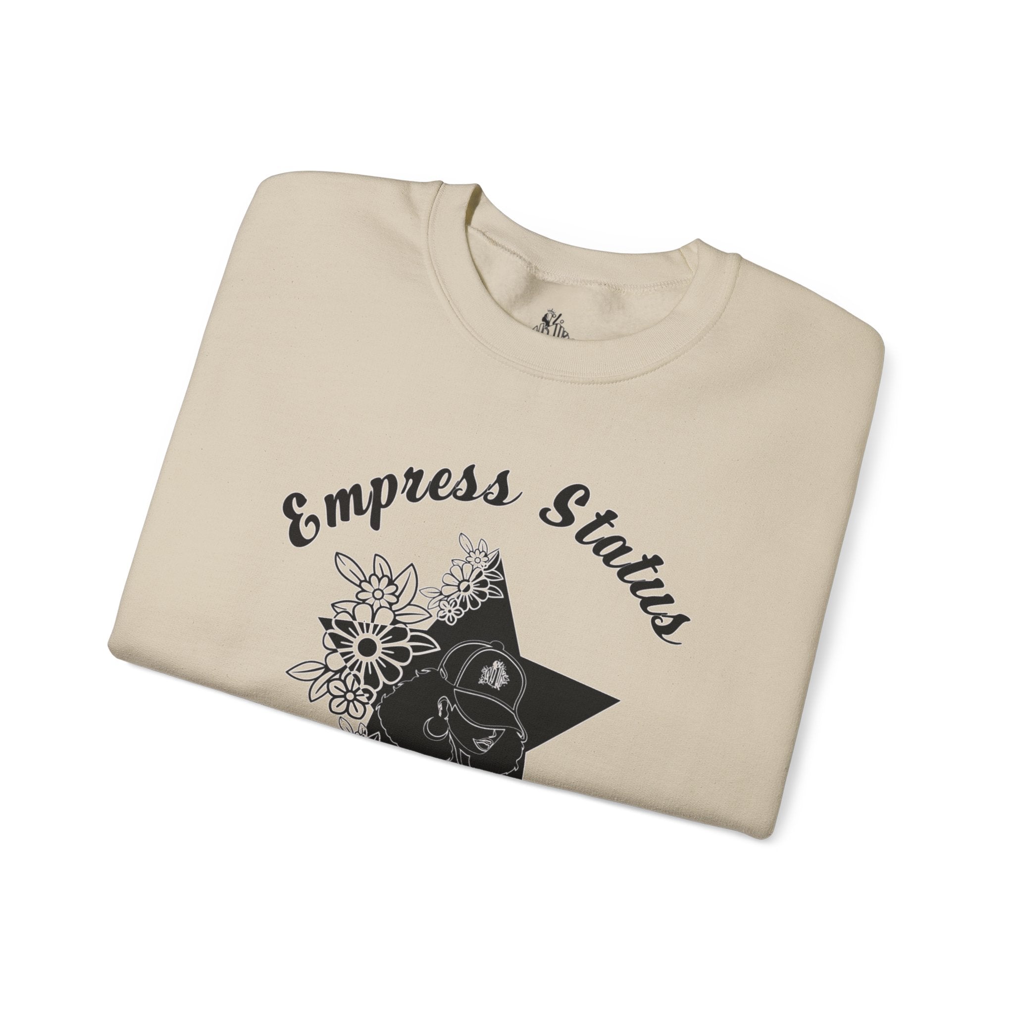 Empress Black Girl Floral Status Unisex Sweatshirt