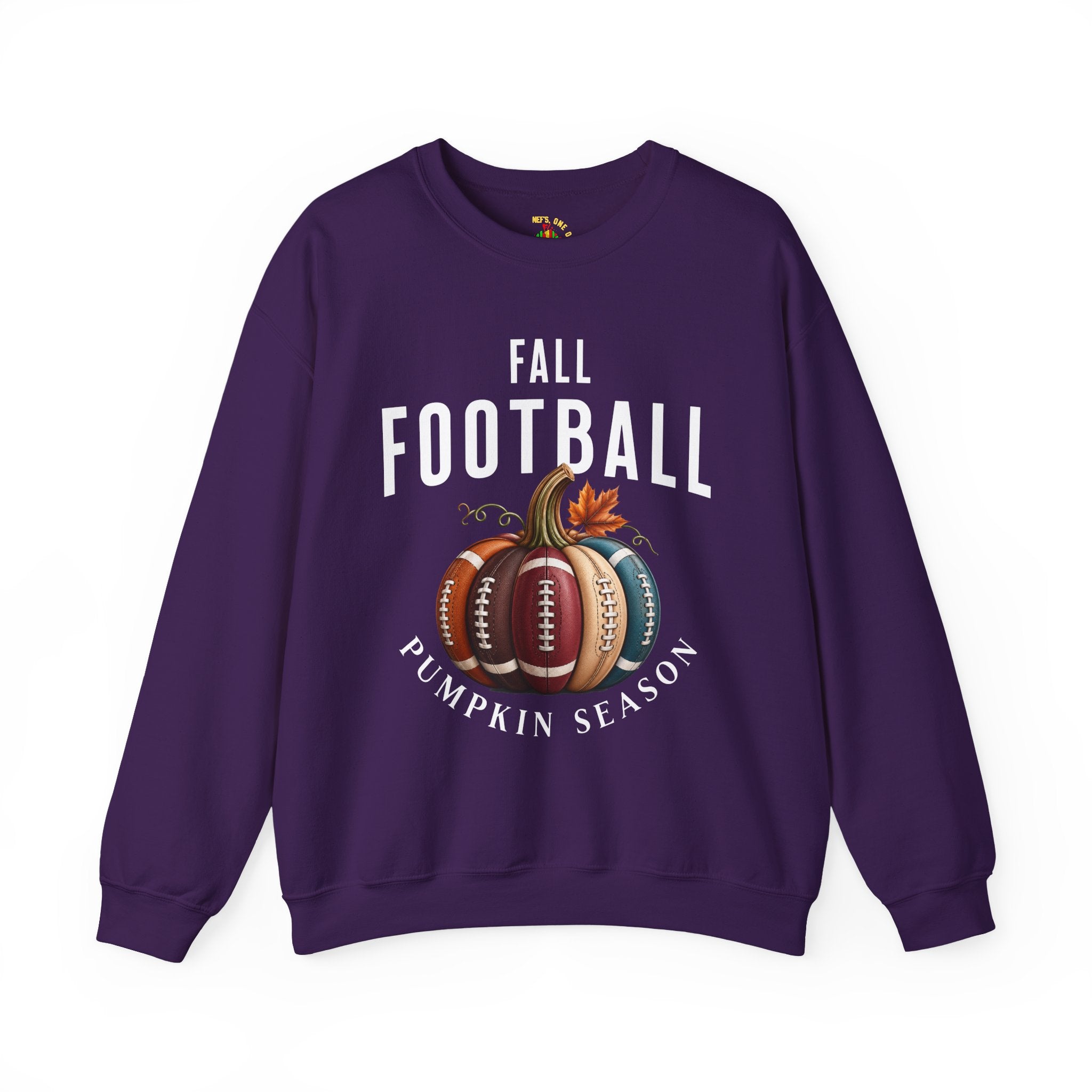 Fall Football Pumpkin Season Crewneck Sweatshirt
