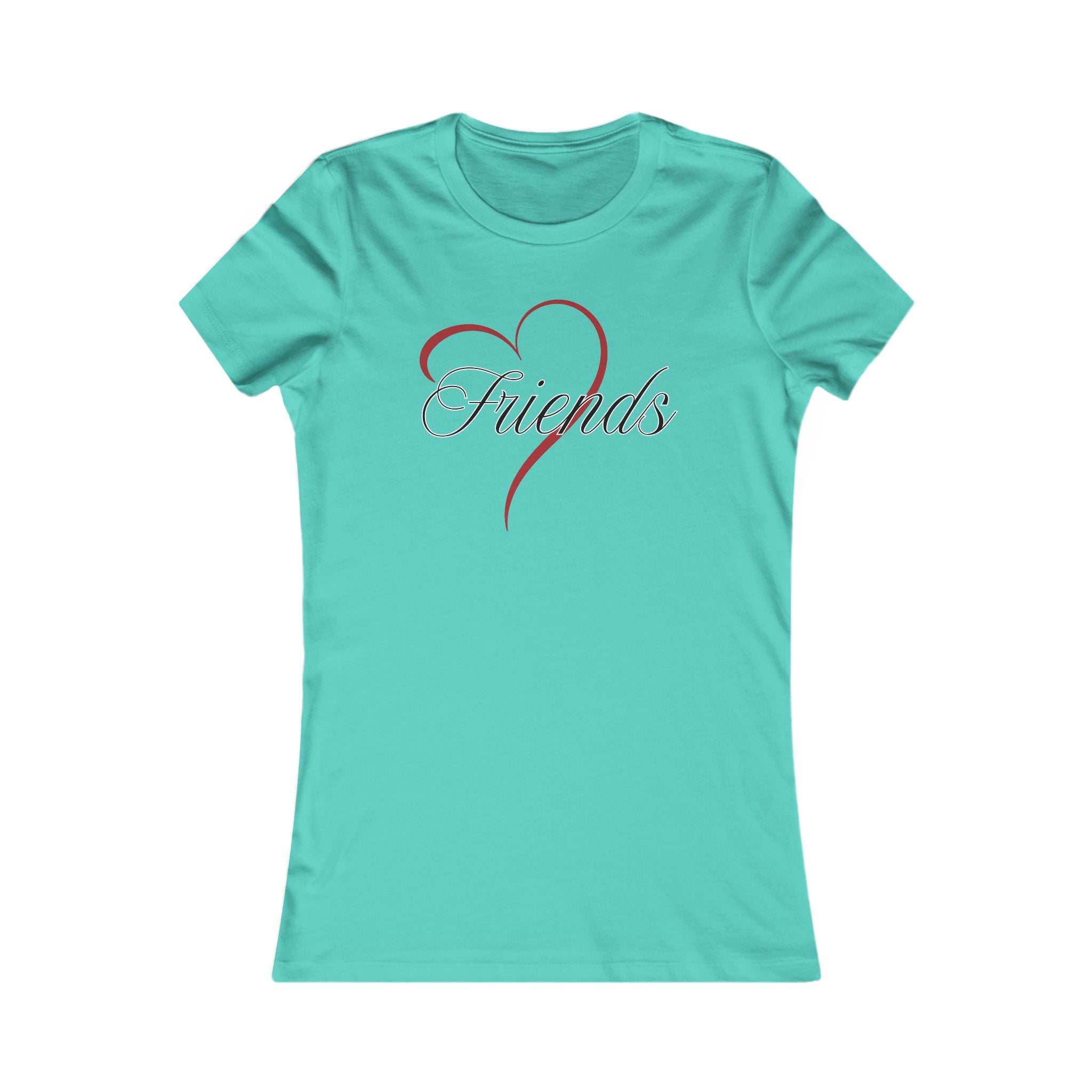 Friends Heart Women's Tee - Cute Gift for Holidays, Birthday, Friendship, Casual Wear, Love Themed Top