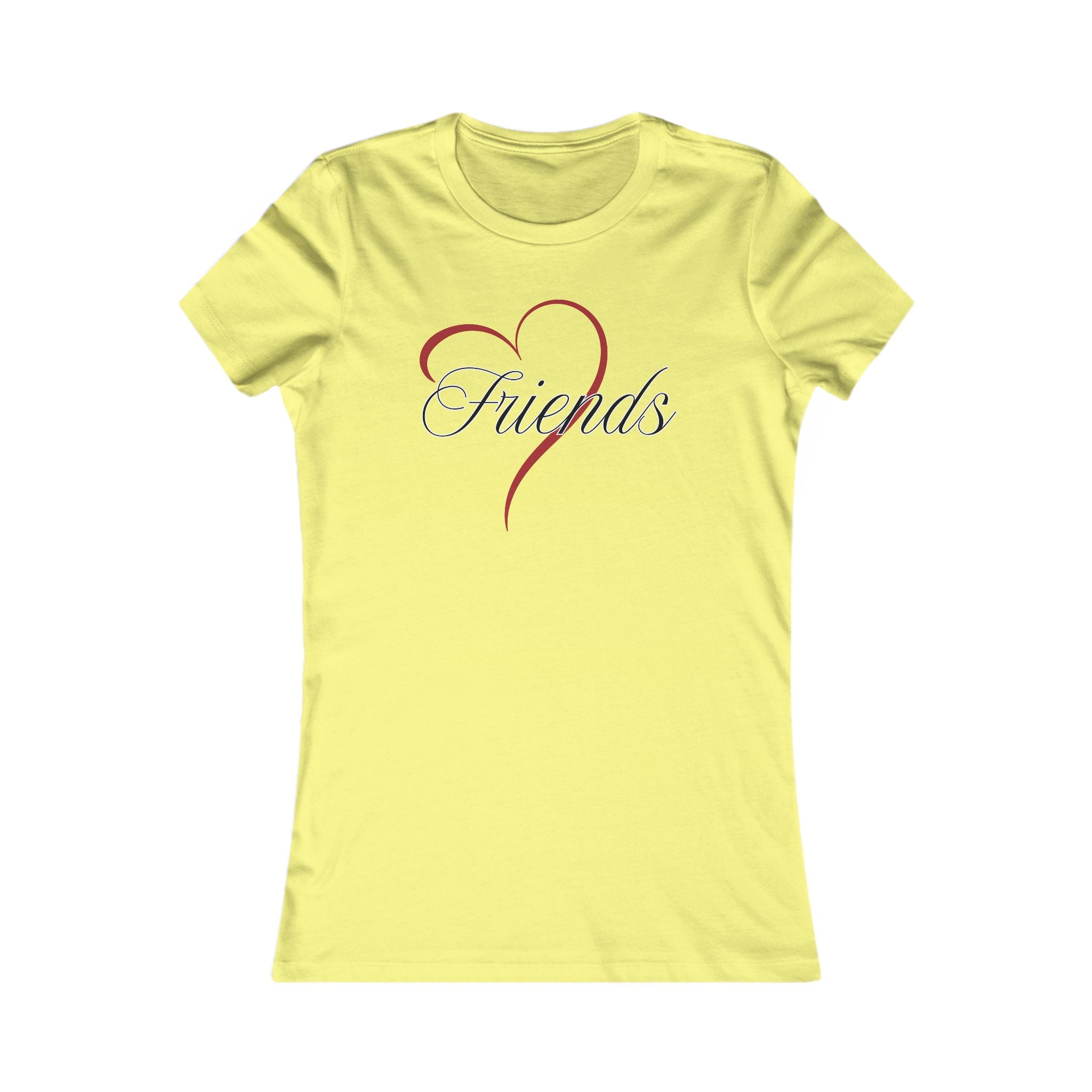 Friends Heart Women's Tee - Cute Gift for Holidays, Birthday, Friendship, Casual Wear, Love Themed Top