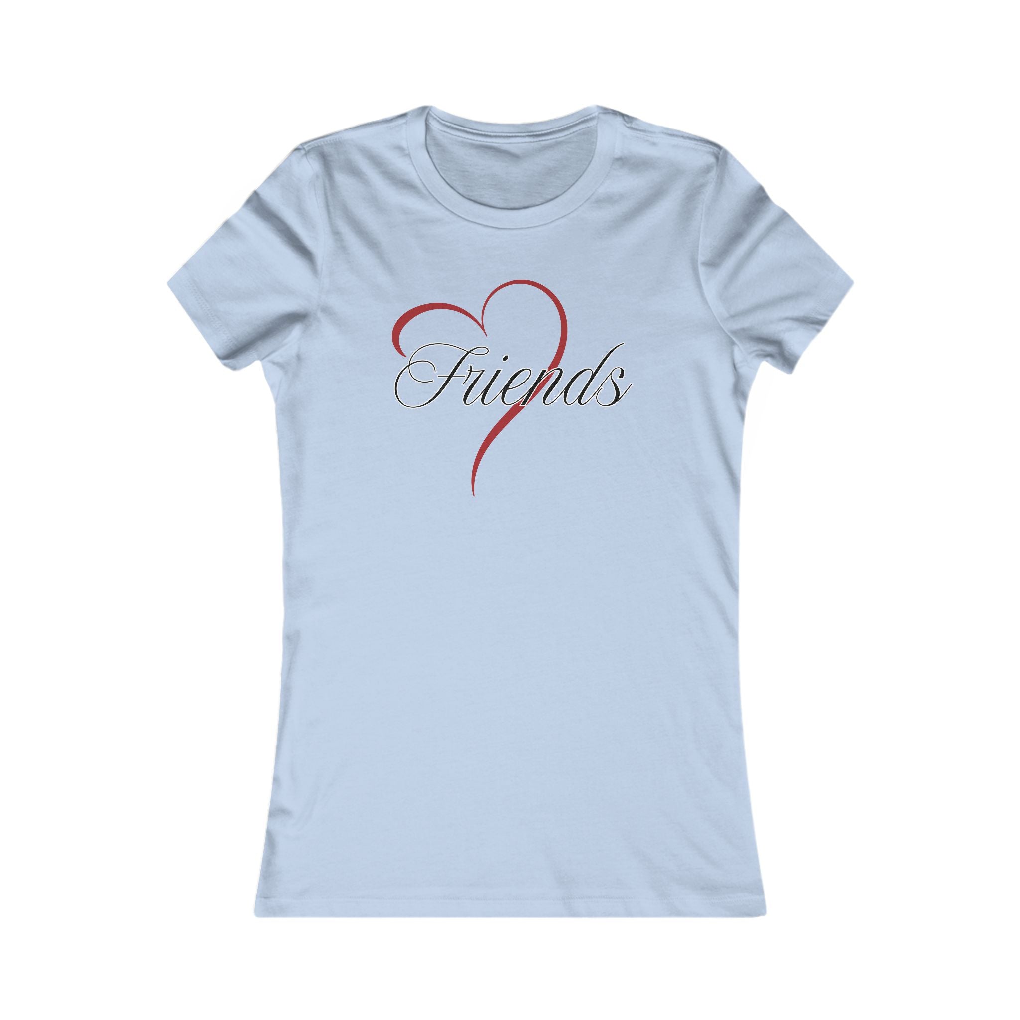 Friends Heart Women's Tee - Cute Gift for Holidays, Birthday, Friendship, Casual Wear, Love Themed Top