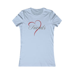 Friends Heart Women's Tee - Cute Gift for Holidays, Birthday, Friendship, Casual Wear, Love Themed Top