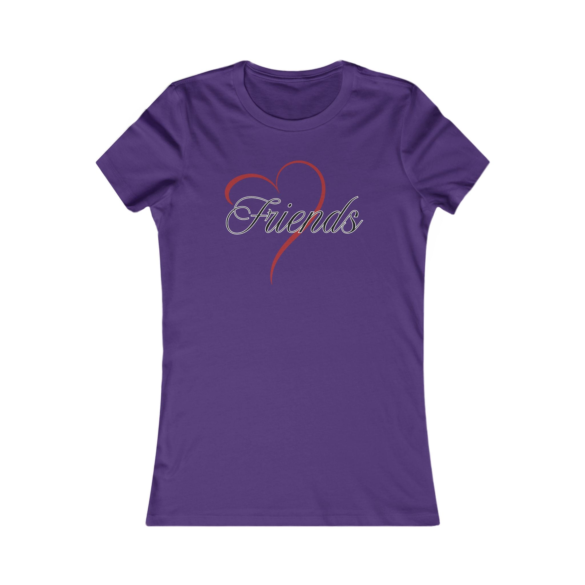 Friends Heart Women's Tee - Cute Gift for Holidays, Birthday, Friendship, Casual Wear, Love Themed Top